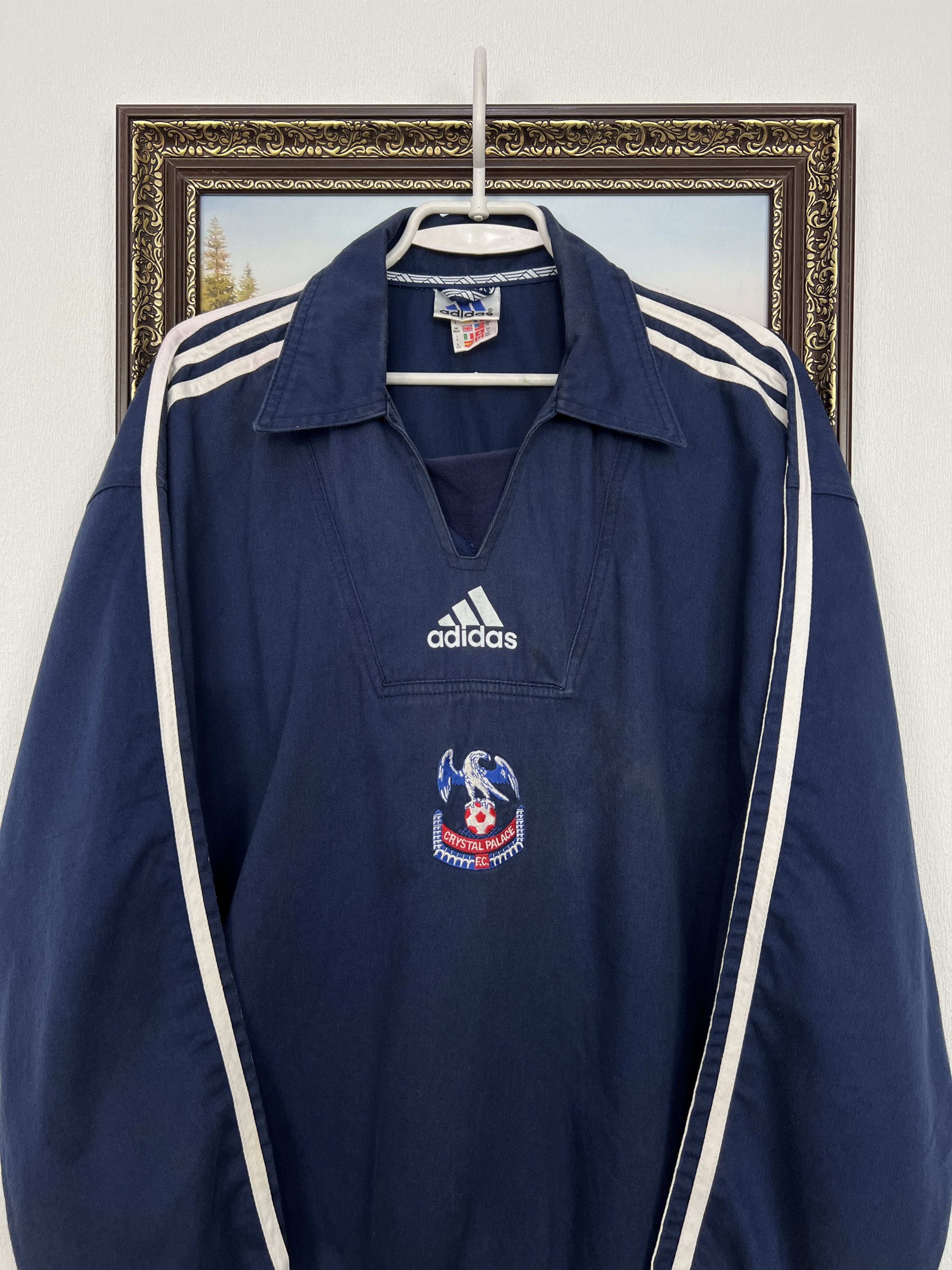 Adidas Vintage 90's Adidas Crystal Palace Football Jacket Soccer Size US M / EU 48-50 / 2 - 2 Thumbnail