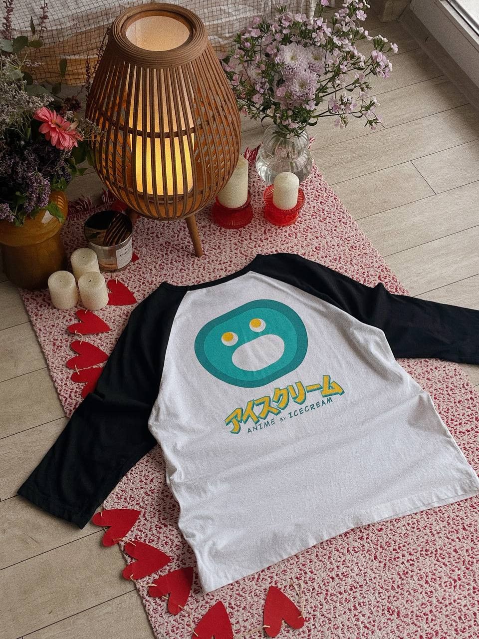 Icecream Icecream Anime Raglan Tee White Black 3/4 Sleeve Size US L / EU 52-54 / 3 - 1 Thumbnail
