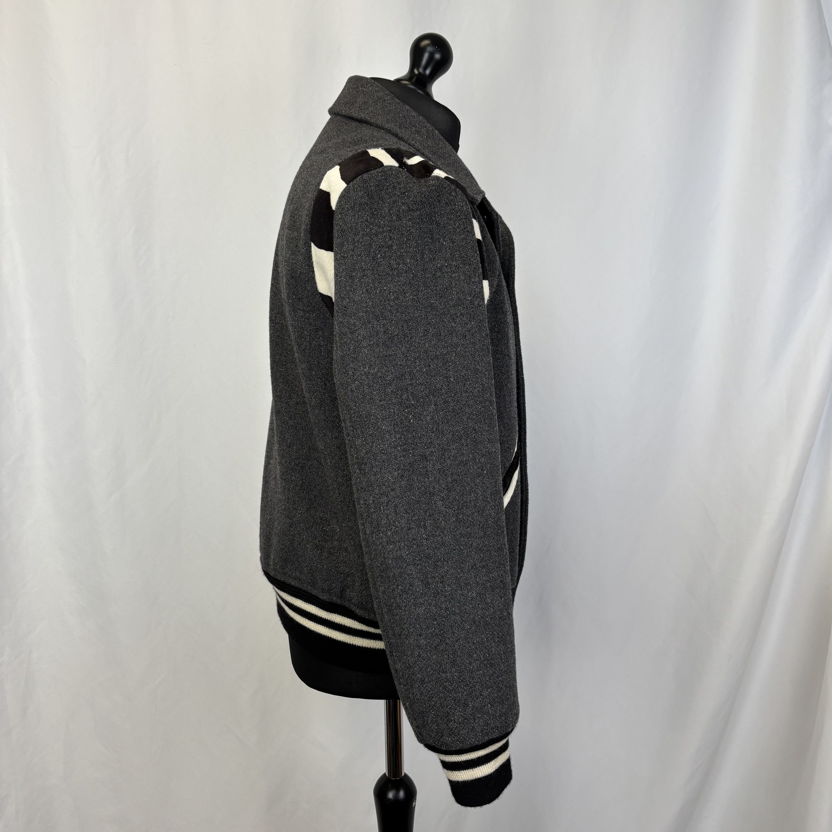 Saint Laurent Paris Saint Laurent Paris Zebra Baseball Bomber Size US L / EU 52-54 / 3 - 3 Thumbnail