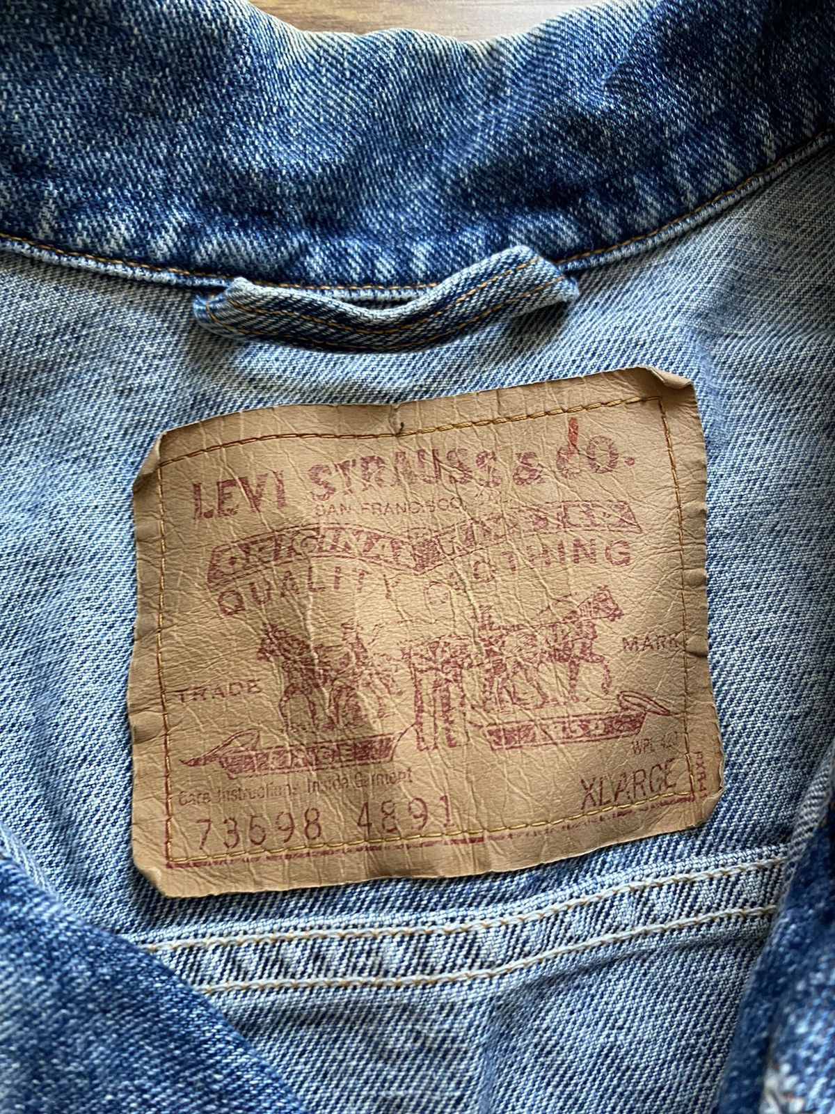 Levi's × Vintage Vintage Levi’s Denim Jacket Made In USA,90’s Size US XL / EU 56 / 4 - 6 Thumbnail