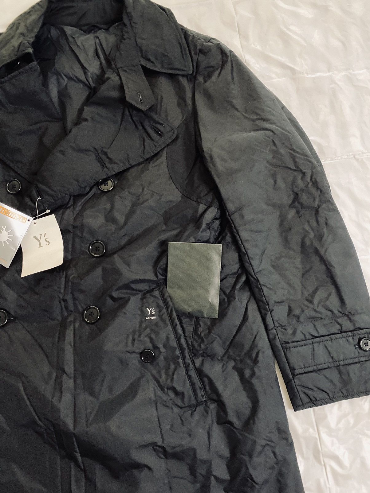 Y's Y’s x Aspesi Black Nylon Thermore Lightweight Peacoat 3 NWT Size US L / EU 52-54 / 3 - 11 Thumbnail