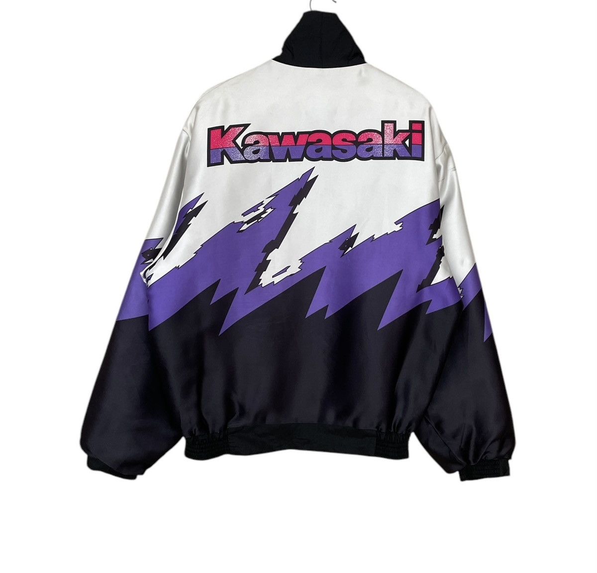Vintage Vintage Brand Racing Kawasaki Motorcycle Jacket 1990s Size US L / EU 52-54 / 3 - 2 Thumbnail