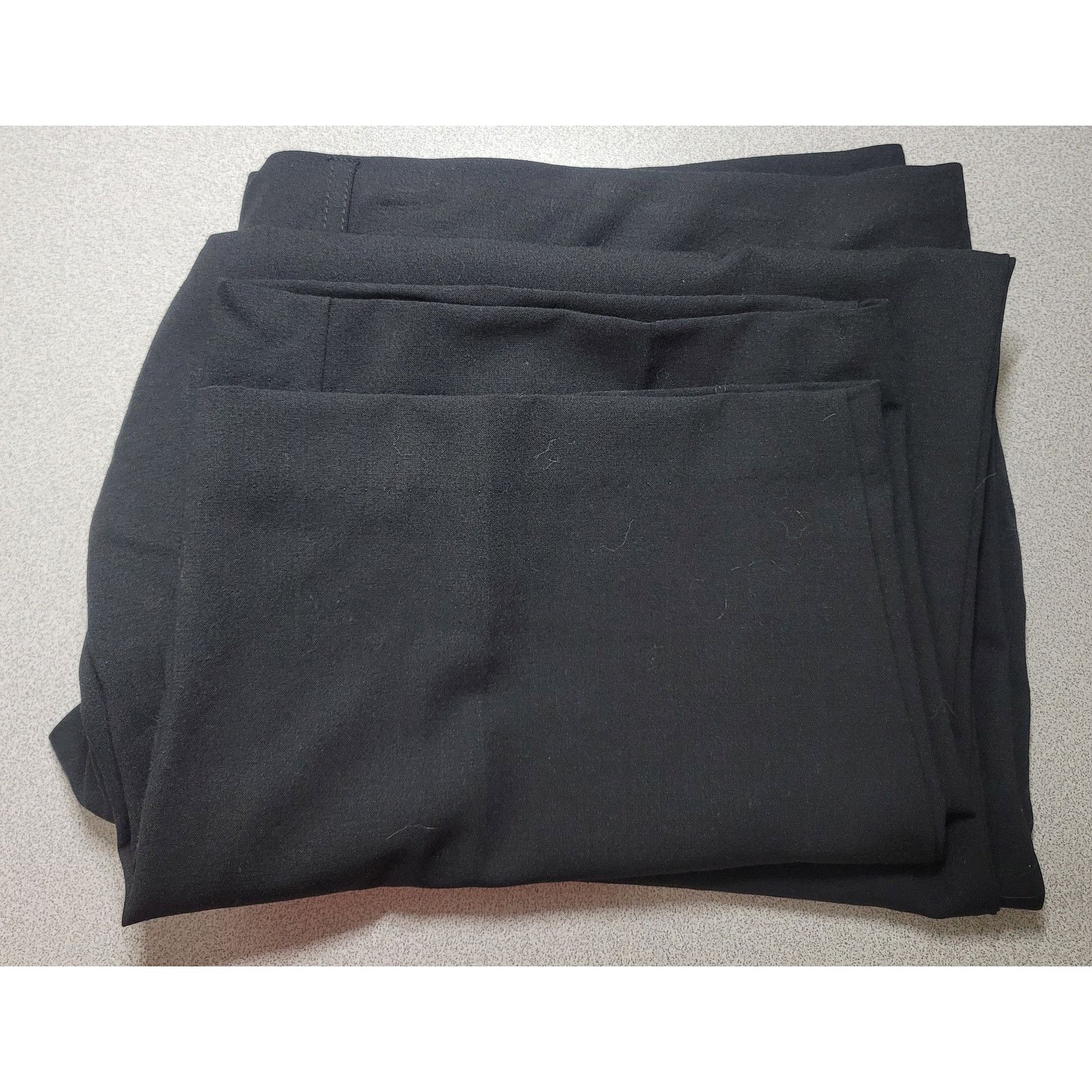Other Ninety Woman Black Flat Front Cropped Pants 18W Plus Stretch Size 40" / US 18 - 6 Thumbnail