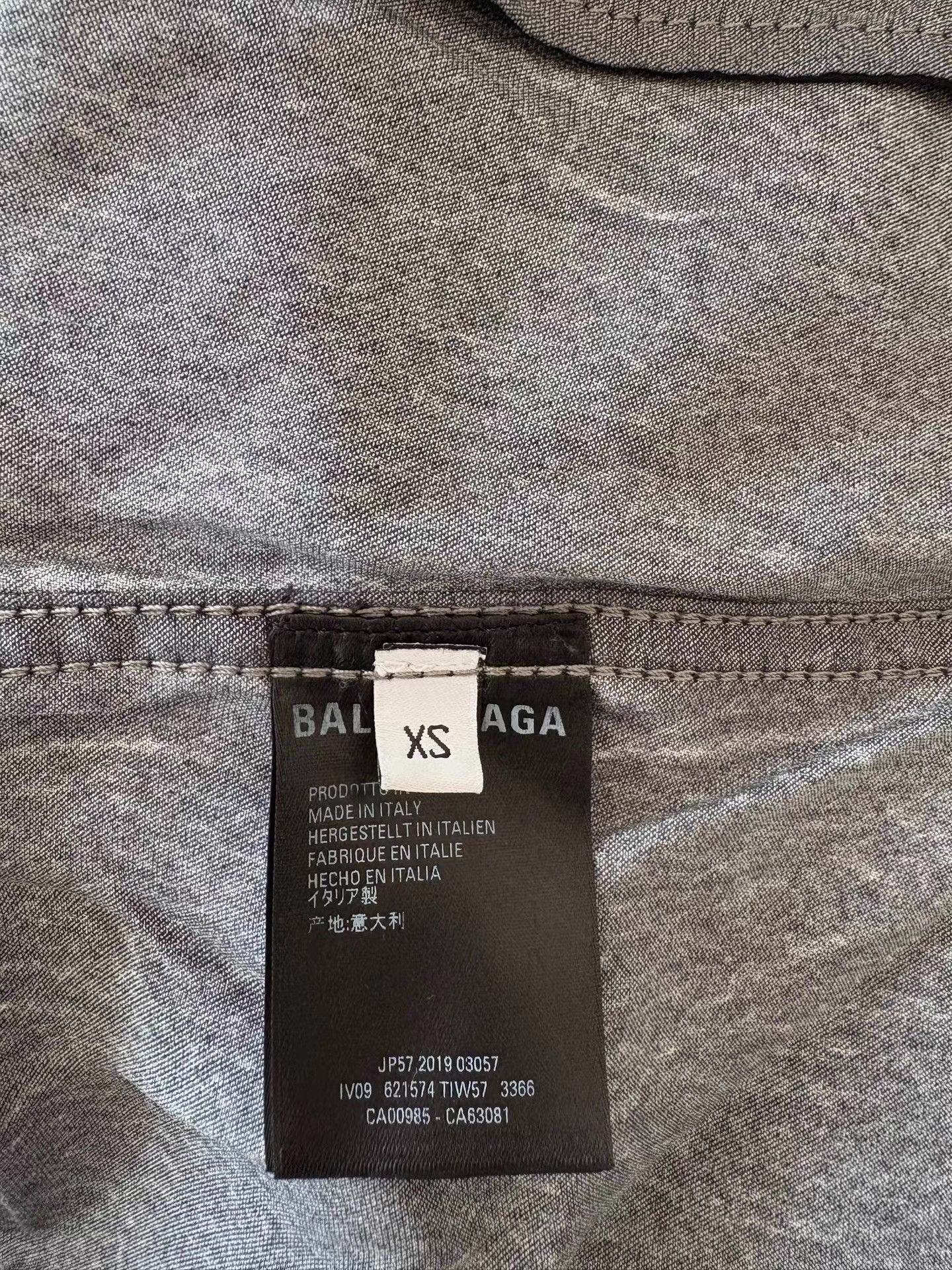 Balenciaga Balenciaga Men's Denim Print Lightweight Jacket Ｑ21 Size US XS / EU 42 / 0 - 5 Thumbnail