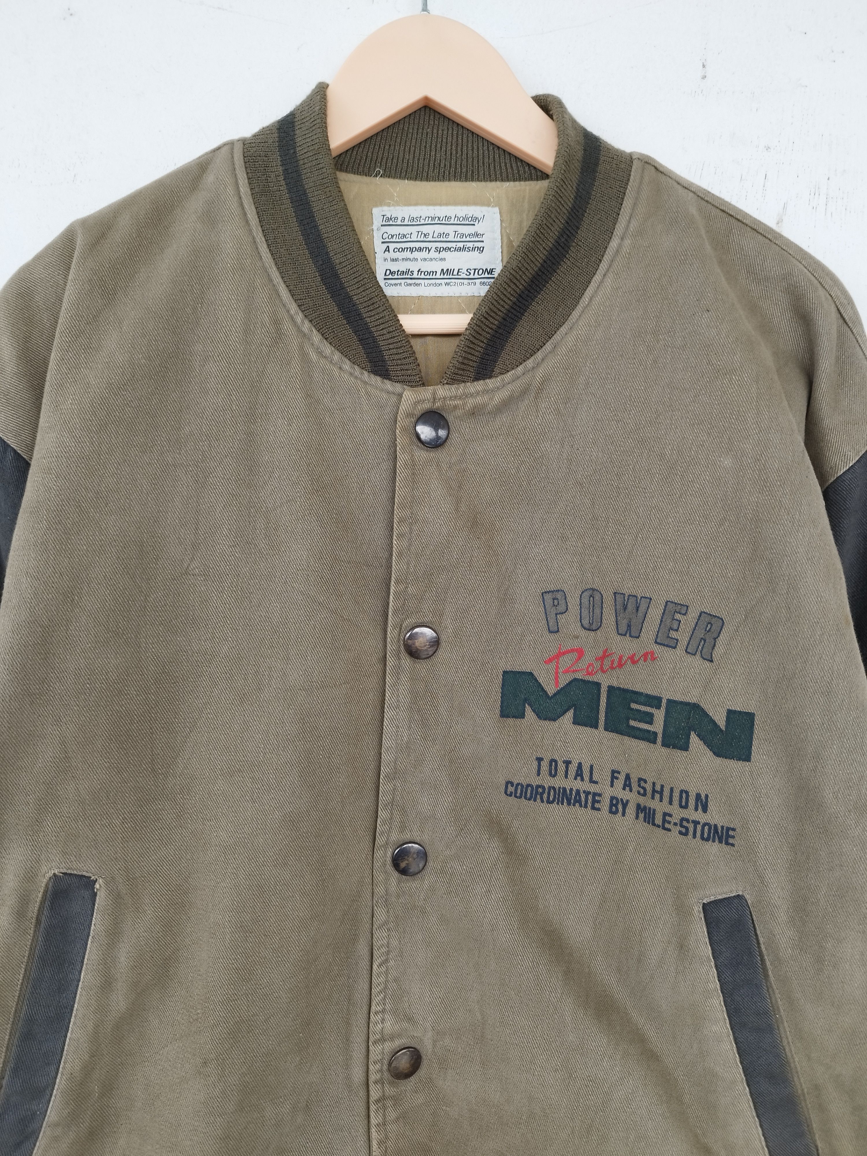 Japanese Brand Vintage 80s Vintage Milestone jacket bombers Size US M / EU 48-50 / 2 - 4 Thumbnail
