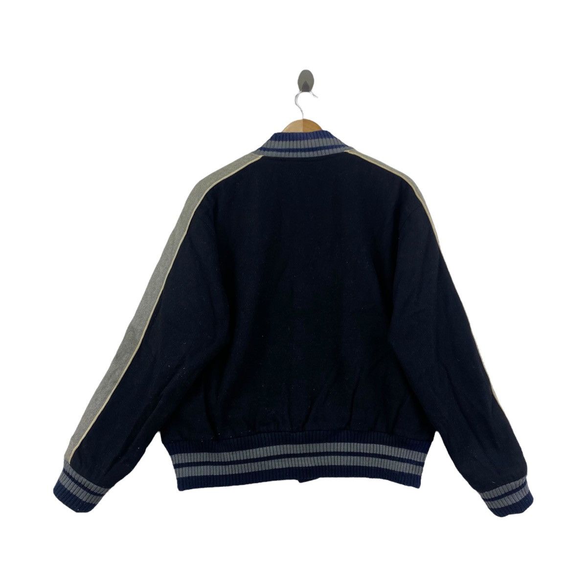 Japan Blue Vintage 90s JAPAN BLUE Varsity Jacket Indigo Japanese Brand Size US L / EU 52-54 / 3 - 3 Thumbnail