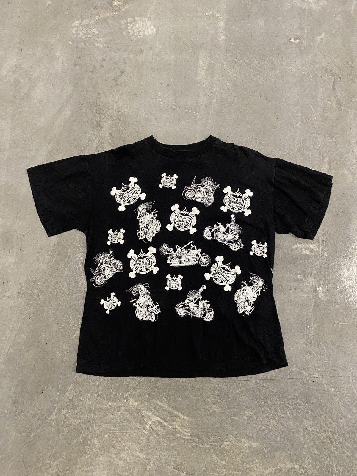 Vintage 90s skeleton sex shirt grunge erd horny skull punk