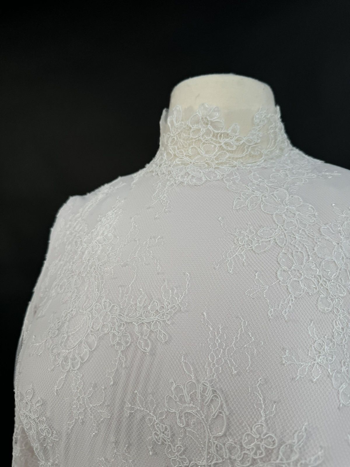Other Brand New US 8 Anna Augusta French Corded Lace Wedding Dress Size M / US 6-8 / IT 42-44 - 5 Thumbnail