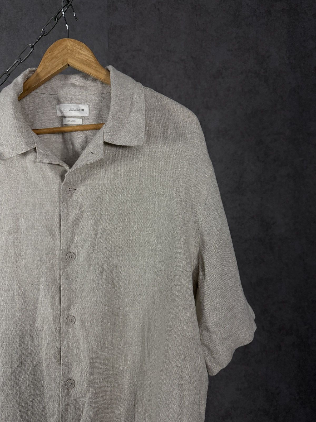Zara Zara Man designer 100% linen shirt Size US L / EU 52-54 / 3 - 2 Thumbnail