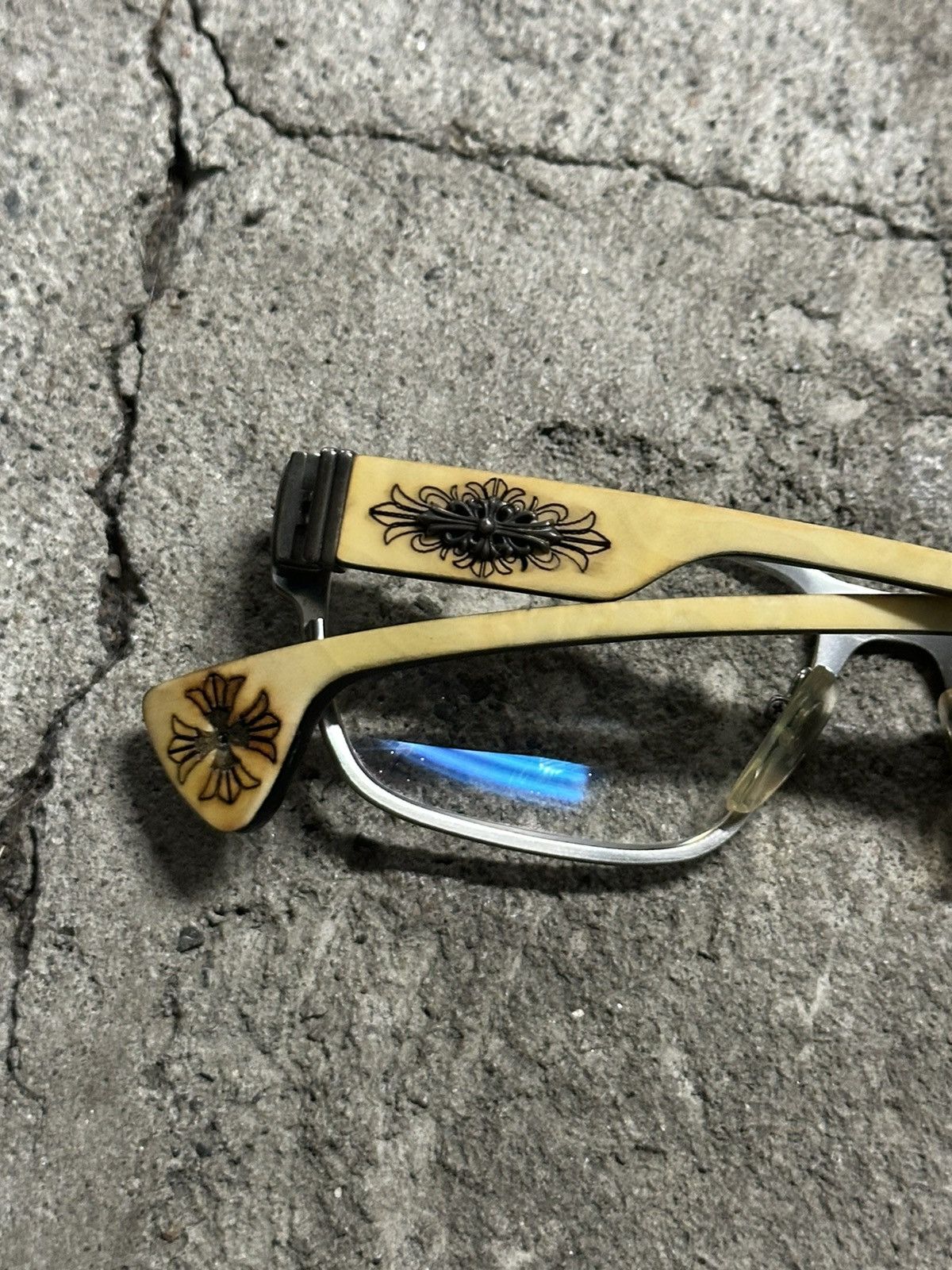 Chrome Hearts Chrome Hearts “Tipping Velvet” Silver/EBONY Vintage Glasses Size ONE SIZE - 9 Thumbnail