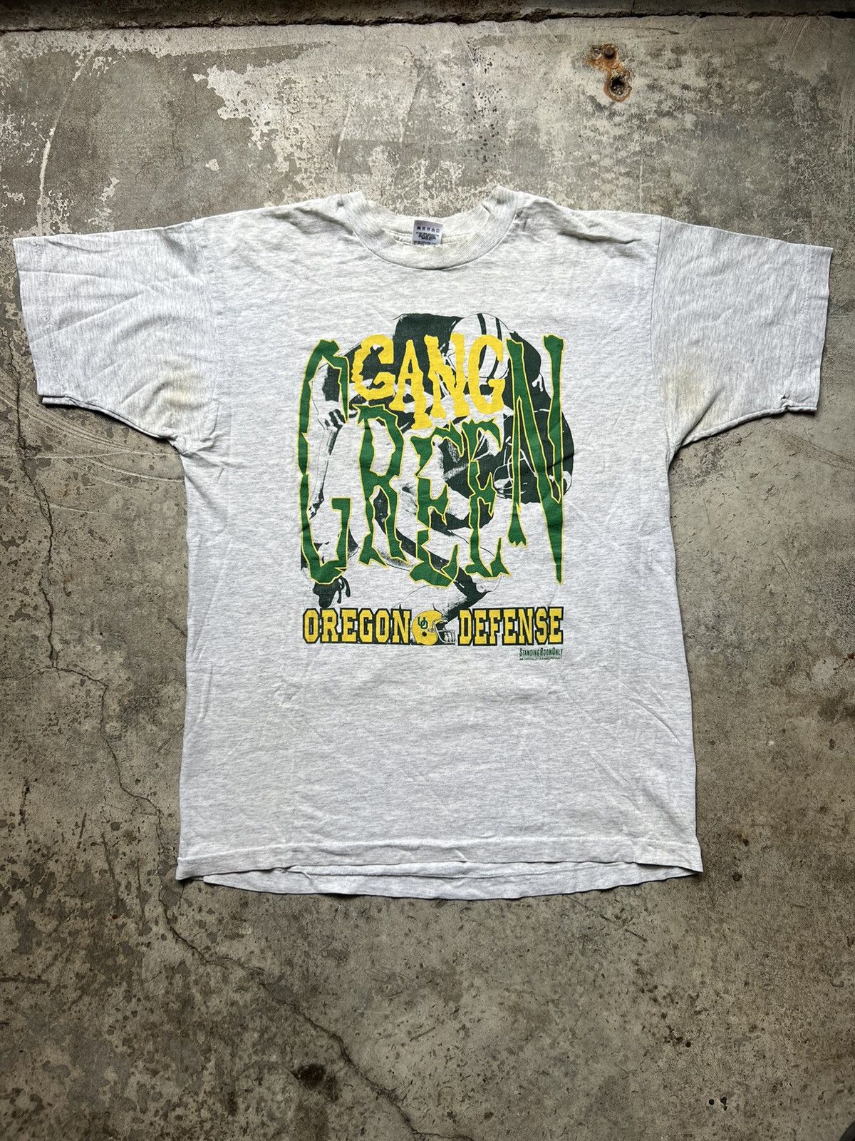 Vintage Vintage 90s university of oregon gang green single stitch L Size US L / EU 52-54 / 3 - 1 Thumbnail