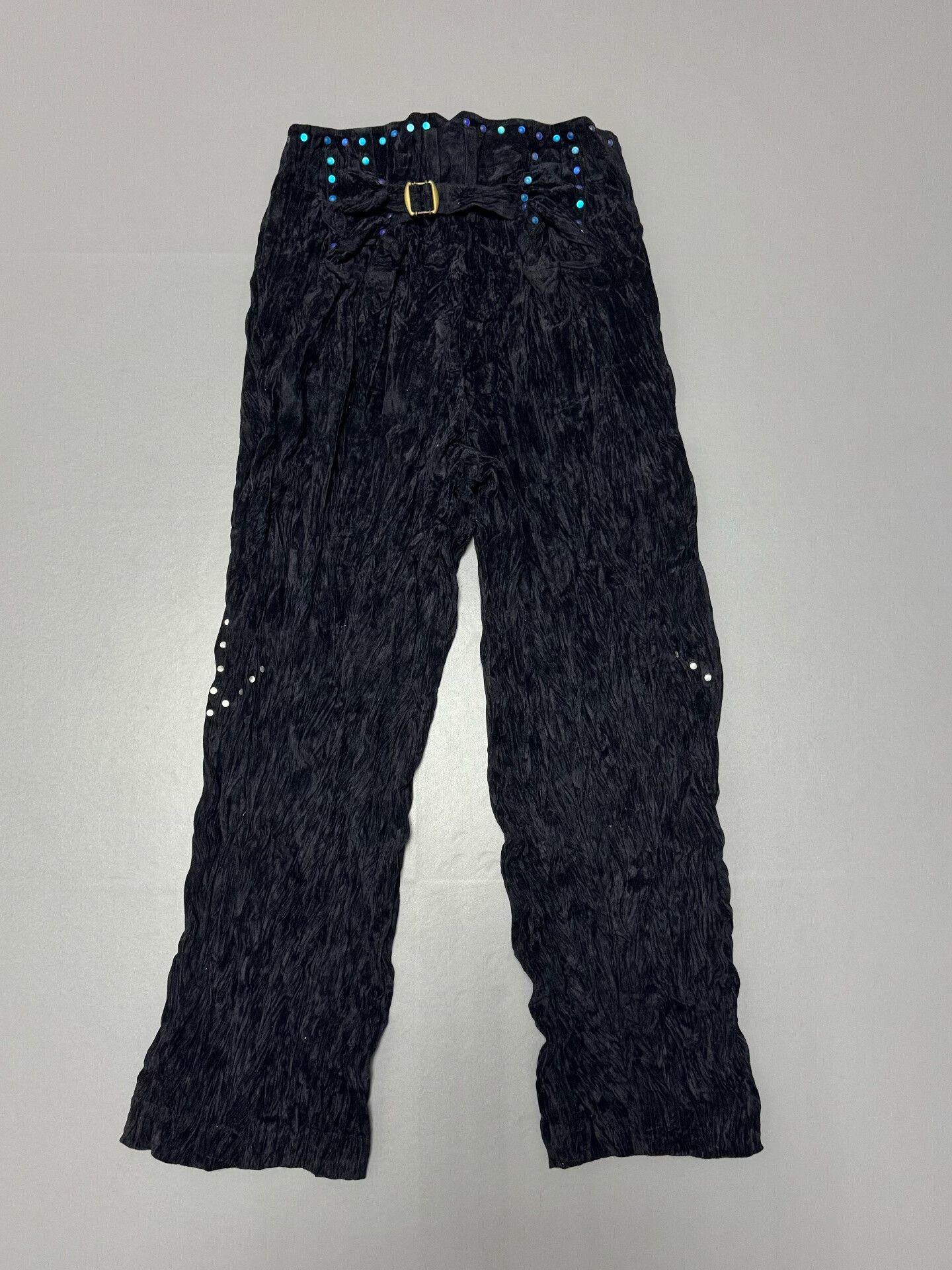 Issey Miyake Issey Miyake 1980s Sample Velvet Pearl Pants Size 31" - 1 Thumbnail