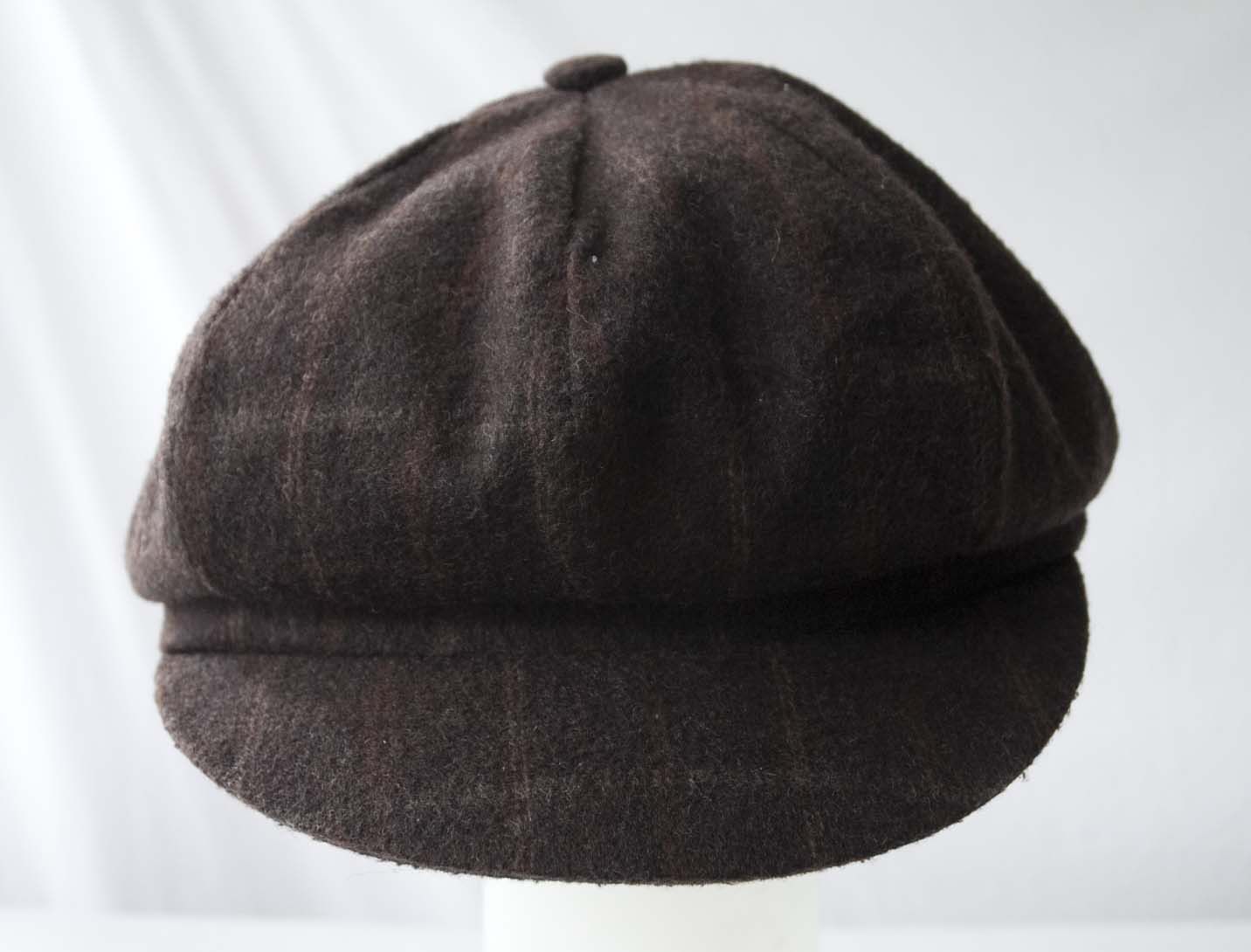 Vintage Magill Cabbie Dark Brown Newsboy Hat Ear Flap Size XL Size ONE SIZE - 2 Thumbnail