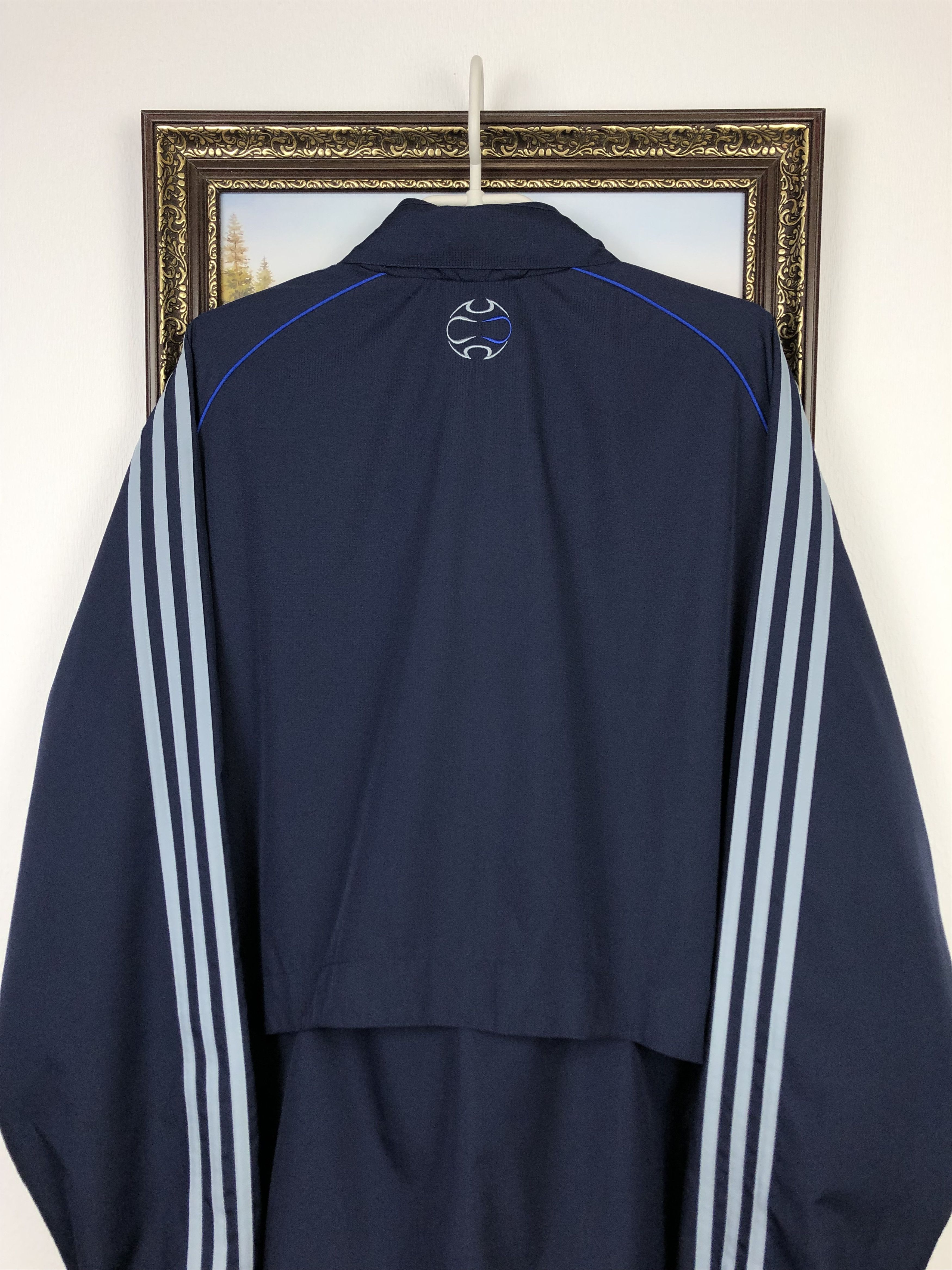 Adidas Vintage Adidas Chelsea Hooded Jacket Soccer Windbreaker Size US XL / EU 56 / 4 - 15 Thumbnail