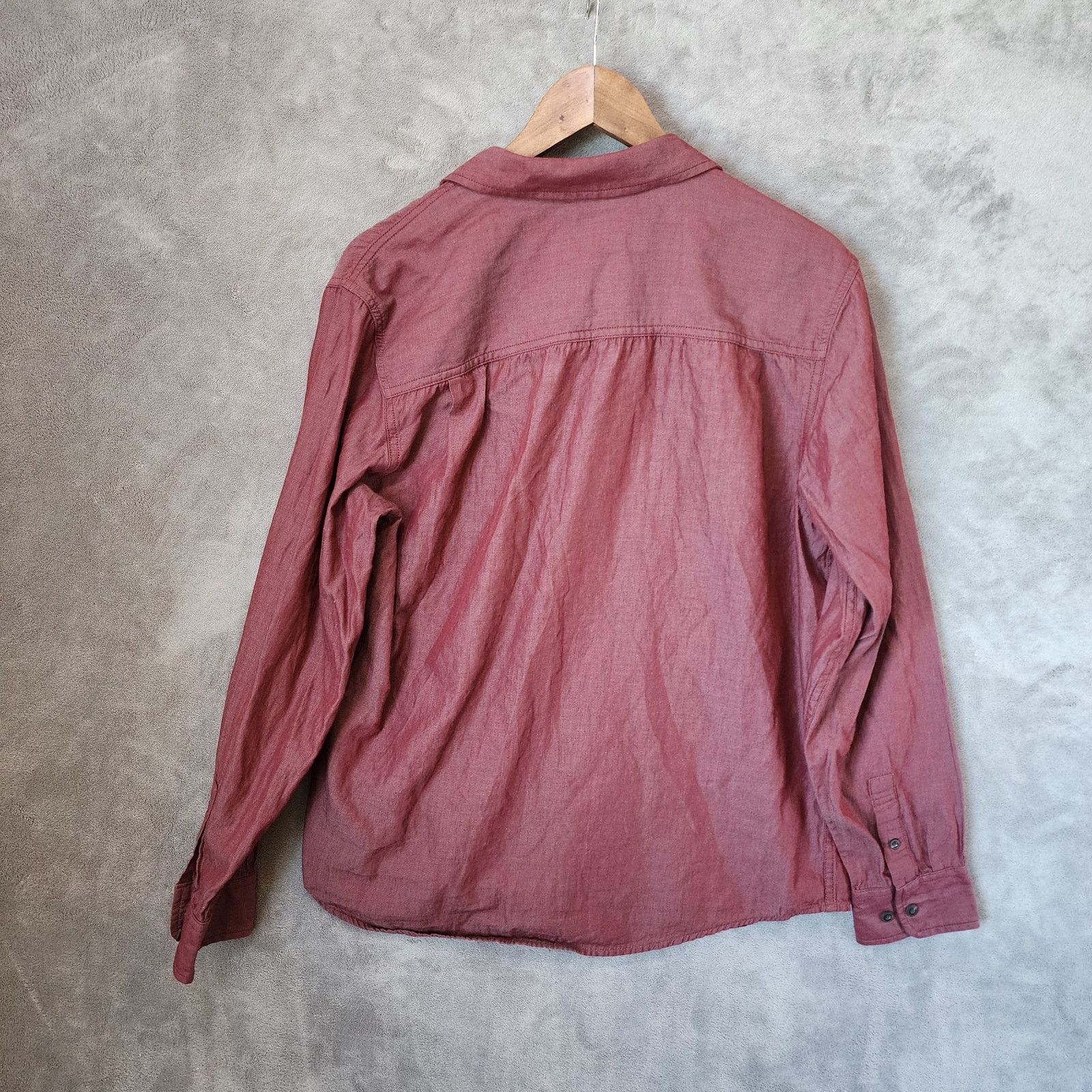 Prana prAna Red Long Sleeve Shirt Men's Medium Size US M / EU 48-50 / 2 - 2 Thumbnail