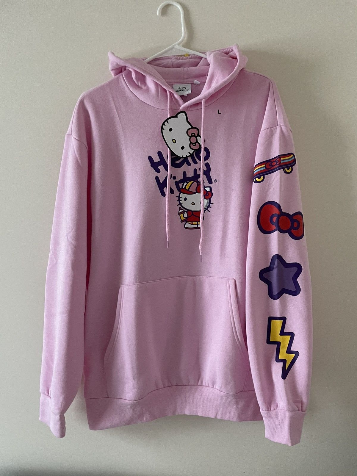 Other NWT Hello Kitty Skateboarding Pink Fleece Hoodie Unisex L Size US L / EU 52-54 / 3 - 2 Thumbnail