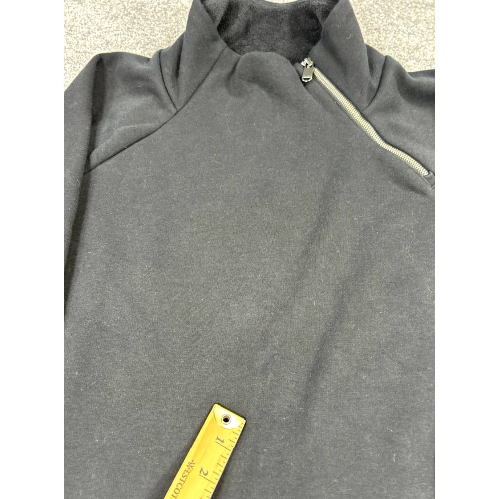 Athleta Athleta Womens Medium Black Pullover Sweater Yoga Quarterzip Athletic Mock Neck Long Sleeve Size M / US 6-8 / IT 42-44 - 5 Thumbnail