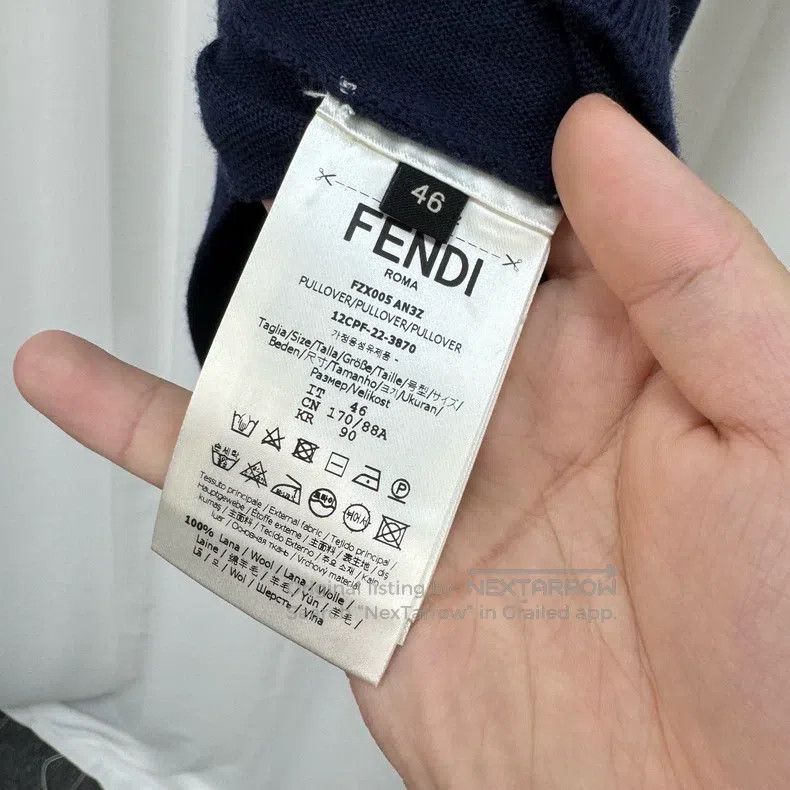 Fendi Fendi Floral all-over print color blocked knitted sweater Size US S / EU 44-46 / 1 - 6 Thumbnail