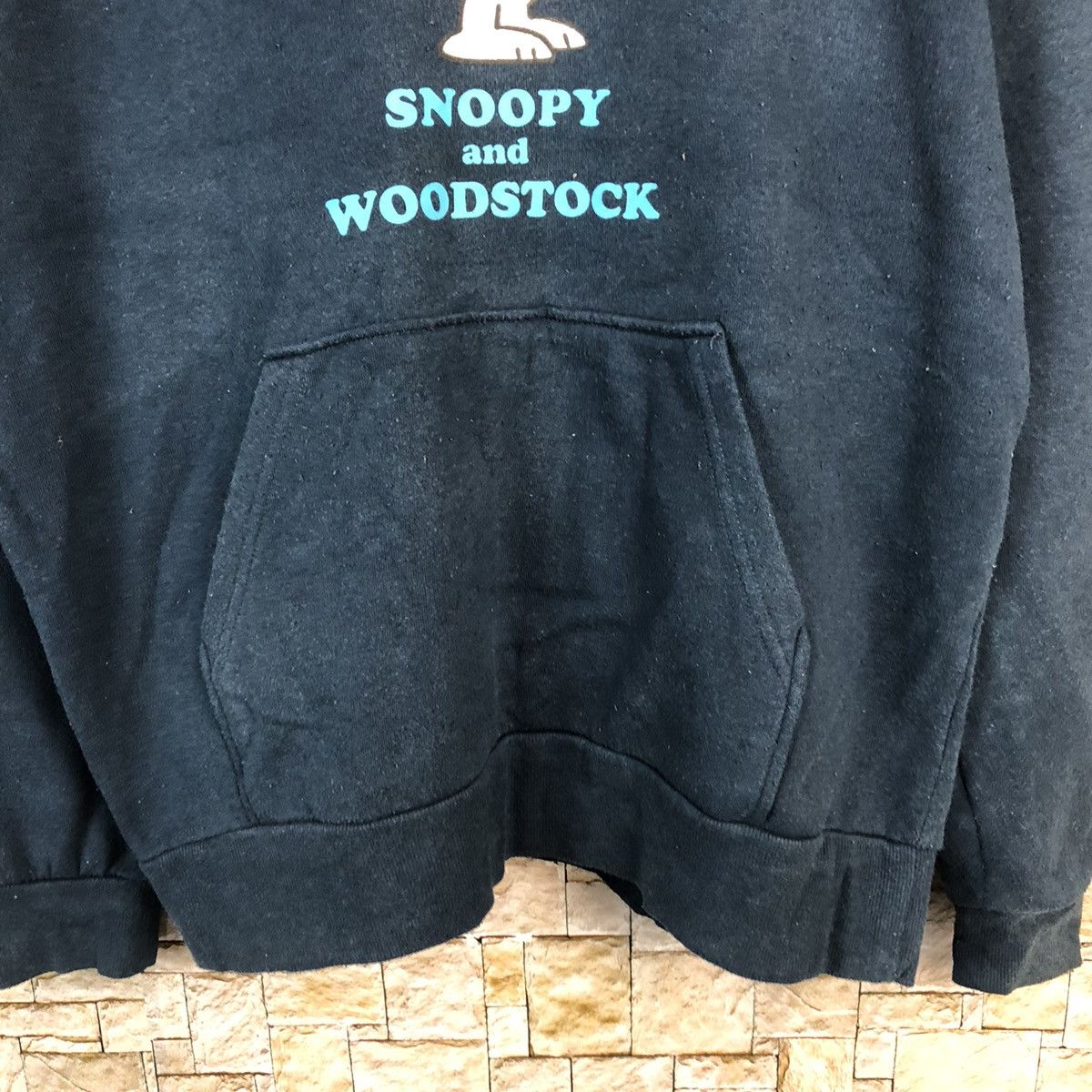 Cartoon Network Peanuts Snoopy & Woodstock Dark Blue Hoodie #A703 Size US L / EU 52-54 / 3 - 6 Thumbnail