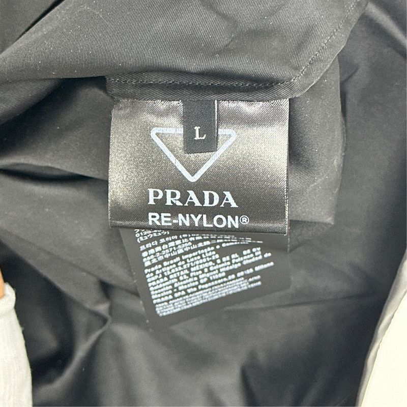 Prada Prada SS25 Black Logo Long Sleeve Jacket-2506 Size US L / EU 52-54 / 3 - 1 Thumbnail