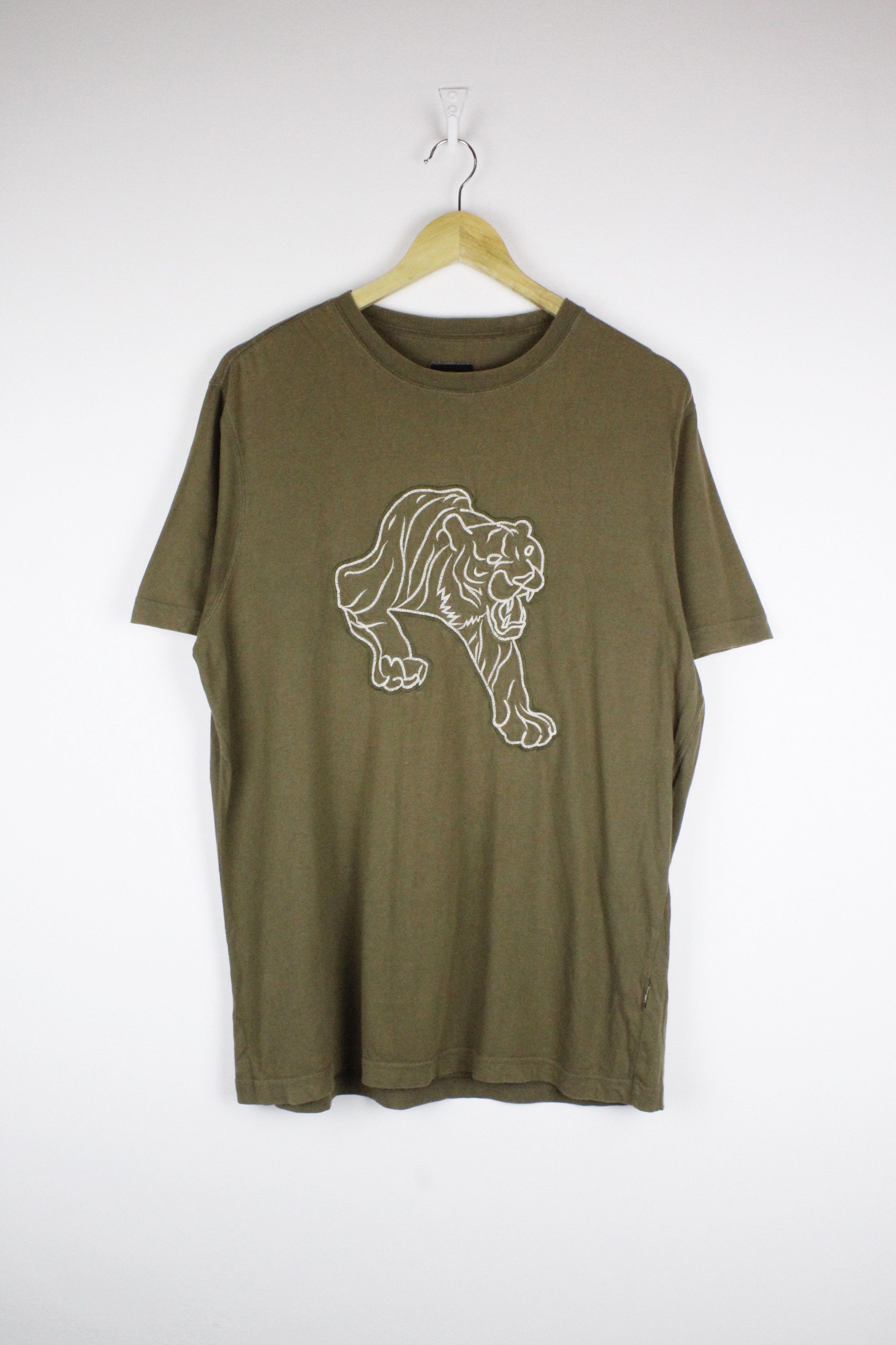 Maharishi Maharishi Embroidered TIger Logo Army Green T-shirt Size US M / EU 48-50 / 2 - 1 Thumbnail