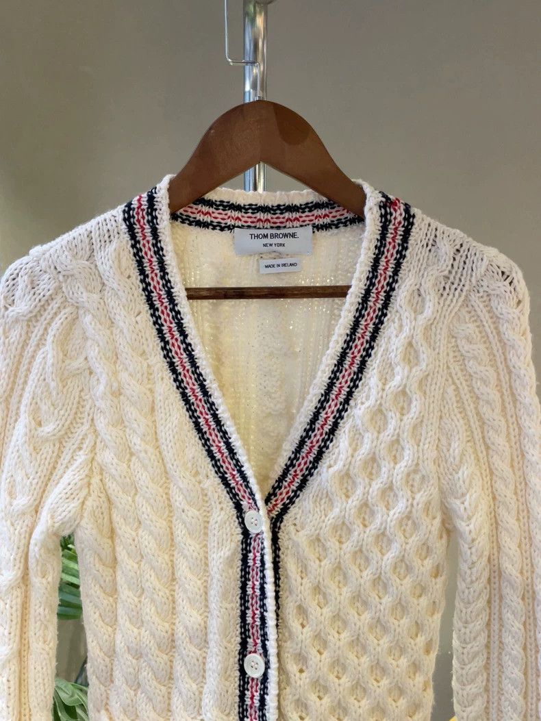 Thom Browne Thom Browne White sweater cardigan Size XS / US 0-2 / IT 36-38 - 2 Thumbnail