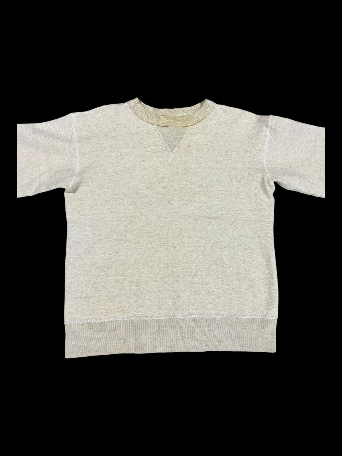 The Real McCoy's 1940s Double V Two Tones Loopwheel Thick Cotton Boxy Sweater Size US S / EU 44-46 / 1 - 2 Thumbnail