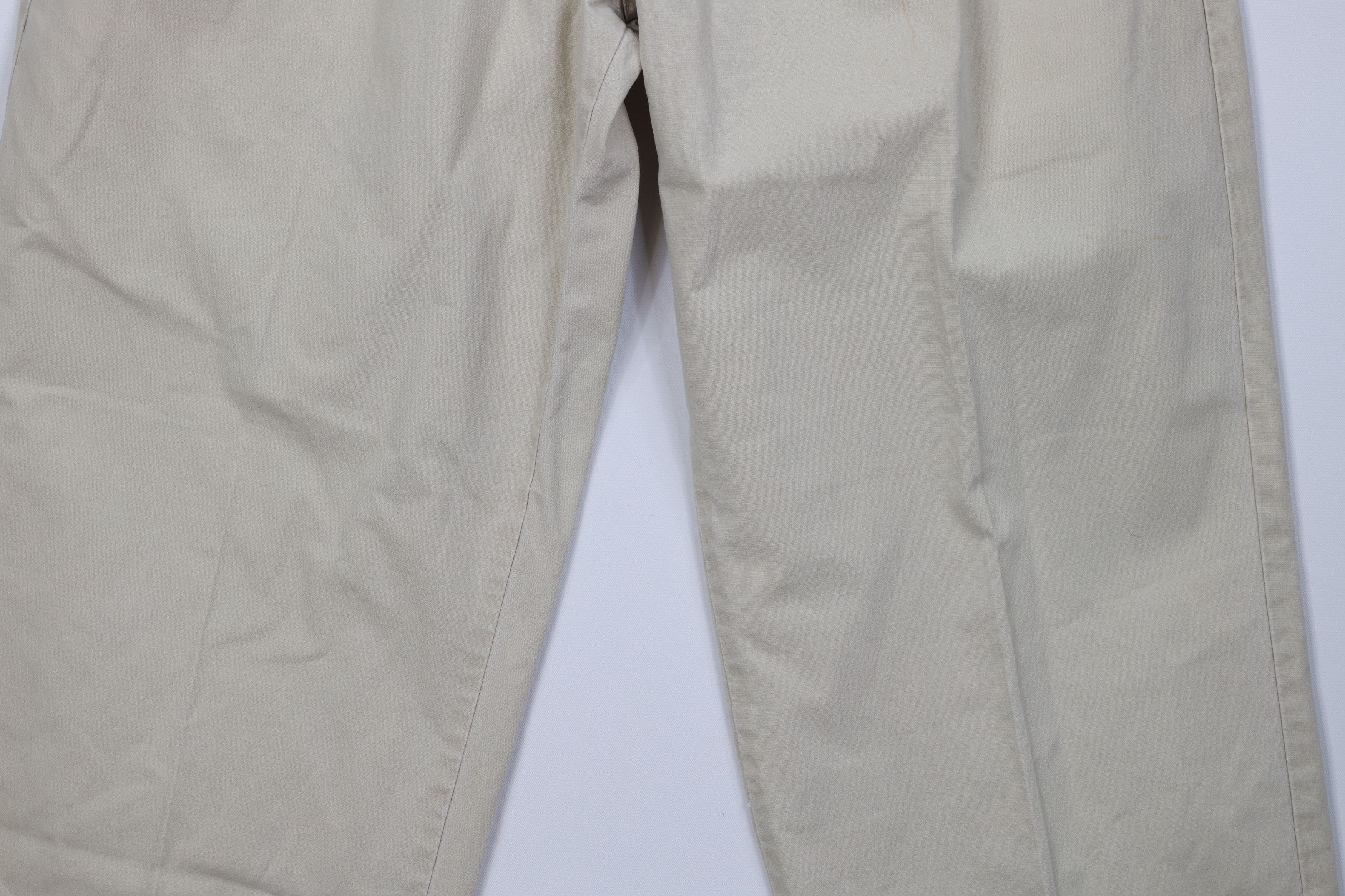 L.L. Bean Vintage 90s LL Bean Weight Wide Leg Pants Stonewash Beige Size US 32 / EU 48 - 4 Thumbnail
