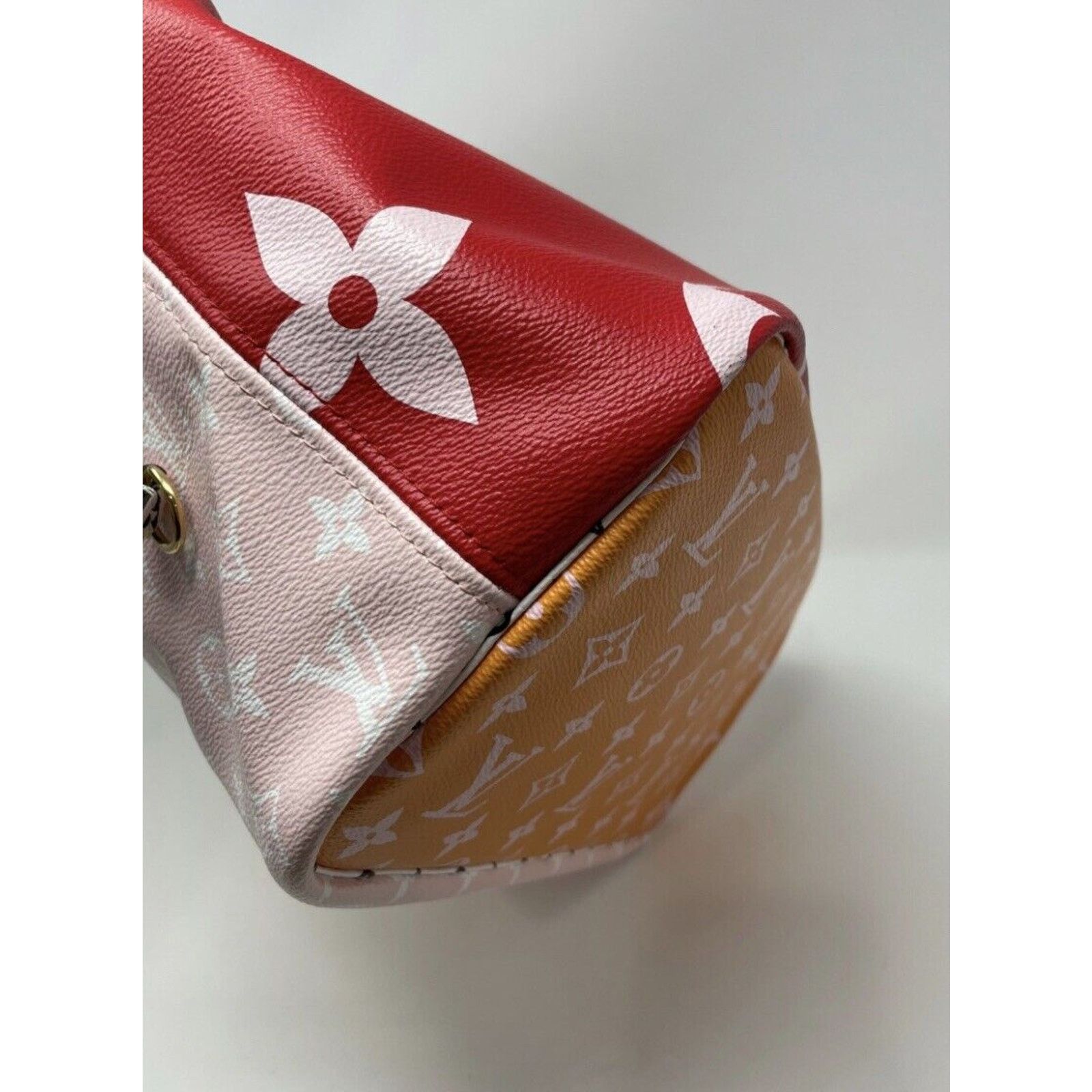 Louis Vuitton Louis Vuitton Red/Multi Giant Monogram Ltd. Ed MM Neverfull Size ONE SIZE - 8 Thumbnail
