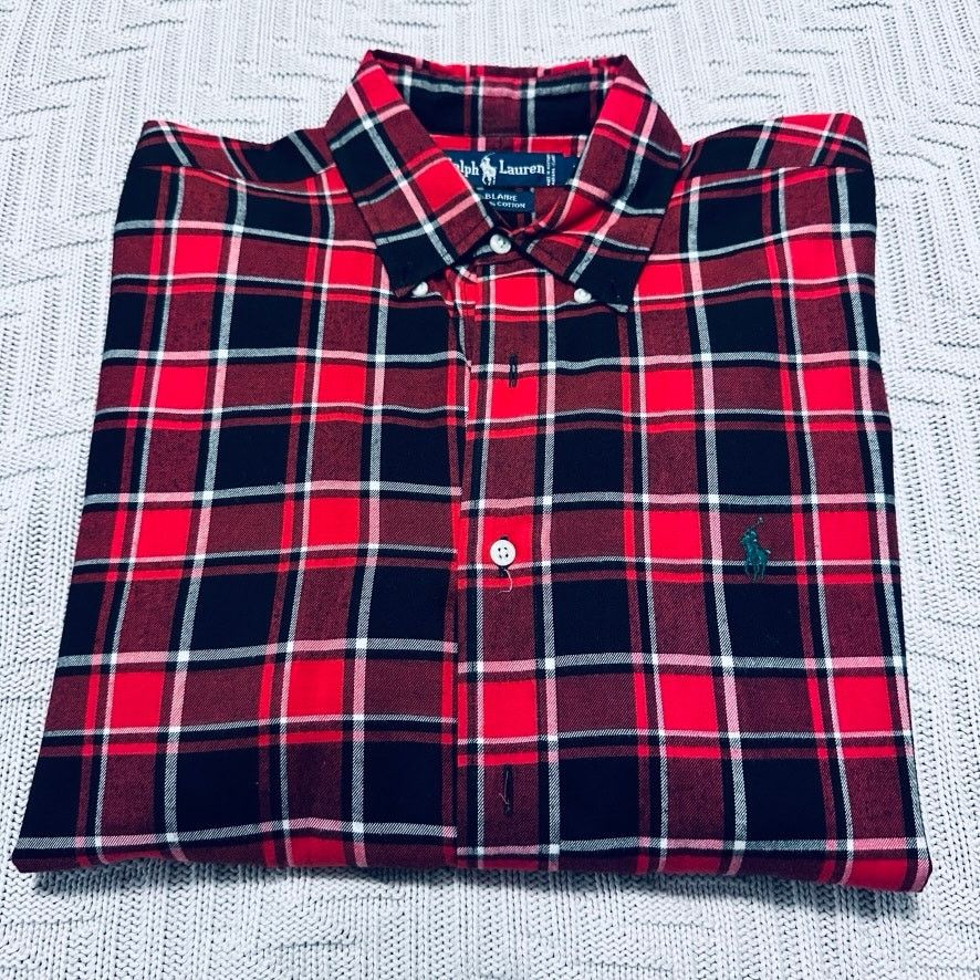 Ralph Lauren Ralph Lauren red buffalo plaid flannel Blaire button down Size US M / EU 48-50 / 2 - 1 Thumbnail
