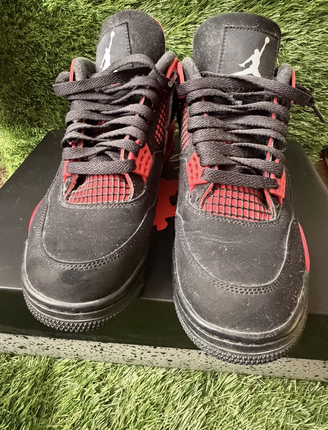 Jordan Brand AIR JORDAN 4 RETRO RED THUNDER SZ 8.5 Size US 8.5 / EU 41-42 - 7 Thumbnail