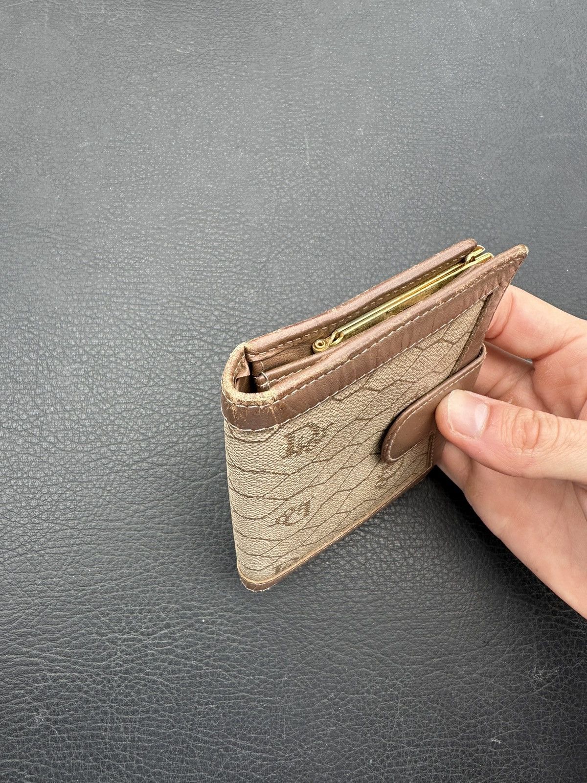 Dior Christian Dior Honey Comb Canvas Bifold Wallet X03-0136 Size ONE SIZE - 6 Thumbnail