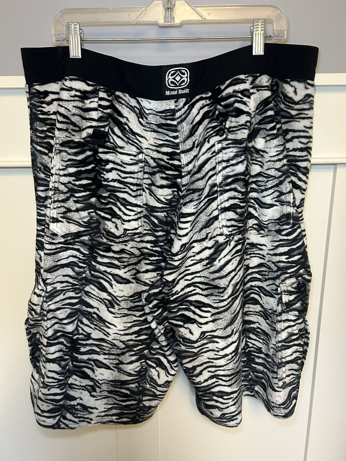Other Vintage Maui Built fur zebra swim shorts Size US 36 / EU 52 - 2 Thumbnail