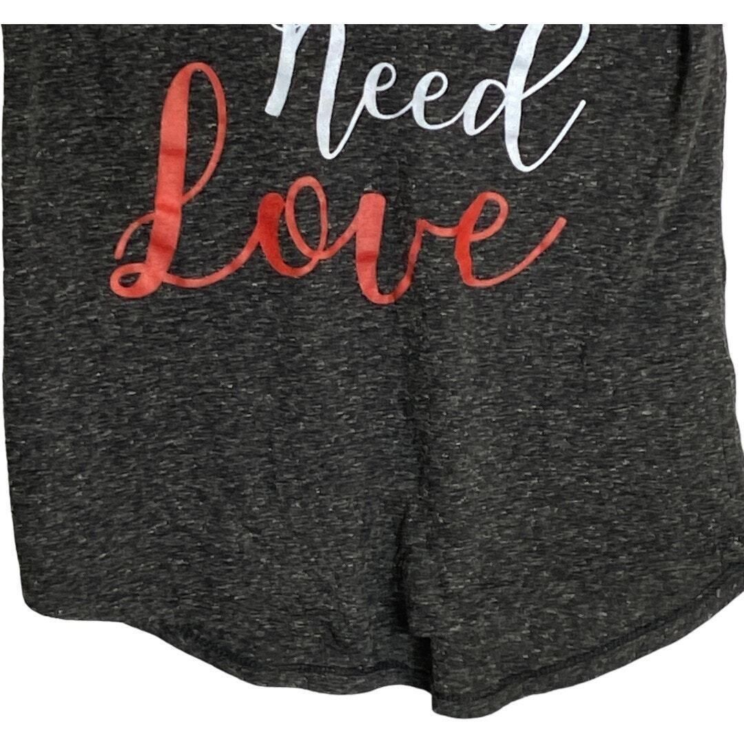 Other T Shirt Y'all Need Love Graphic Print Striped Short Sleeves Size S / US 4 / IT 40 - 4 Thumbnail