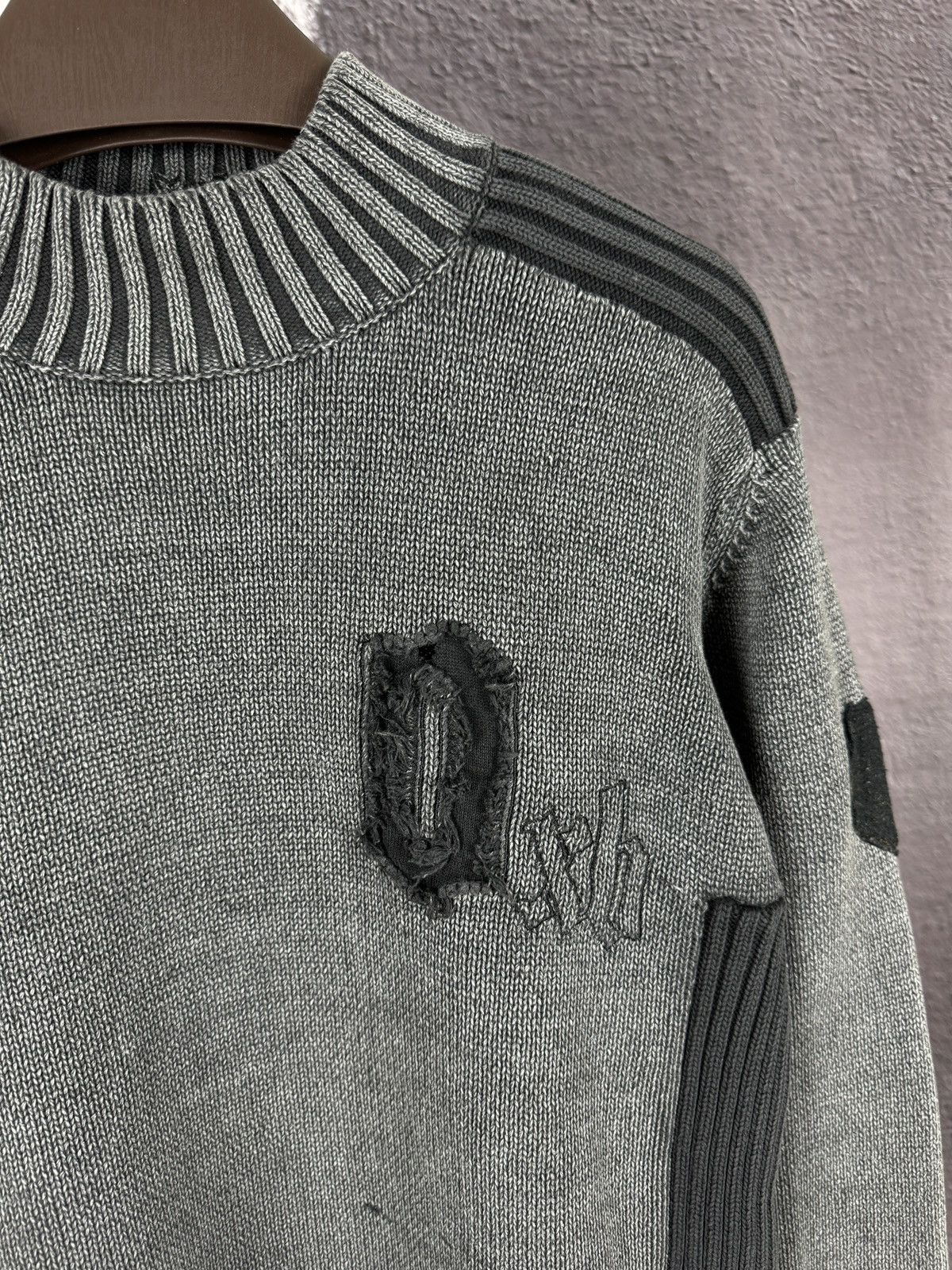 Oxbow Oxbow vintage slim fit grey sweater big logo Size US XL / EU 56 / 4 - 3 Thumbnail