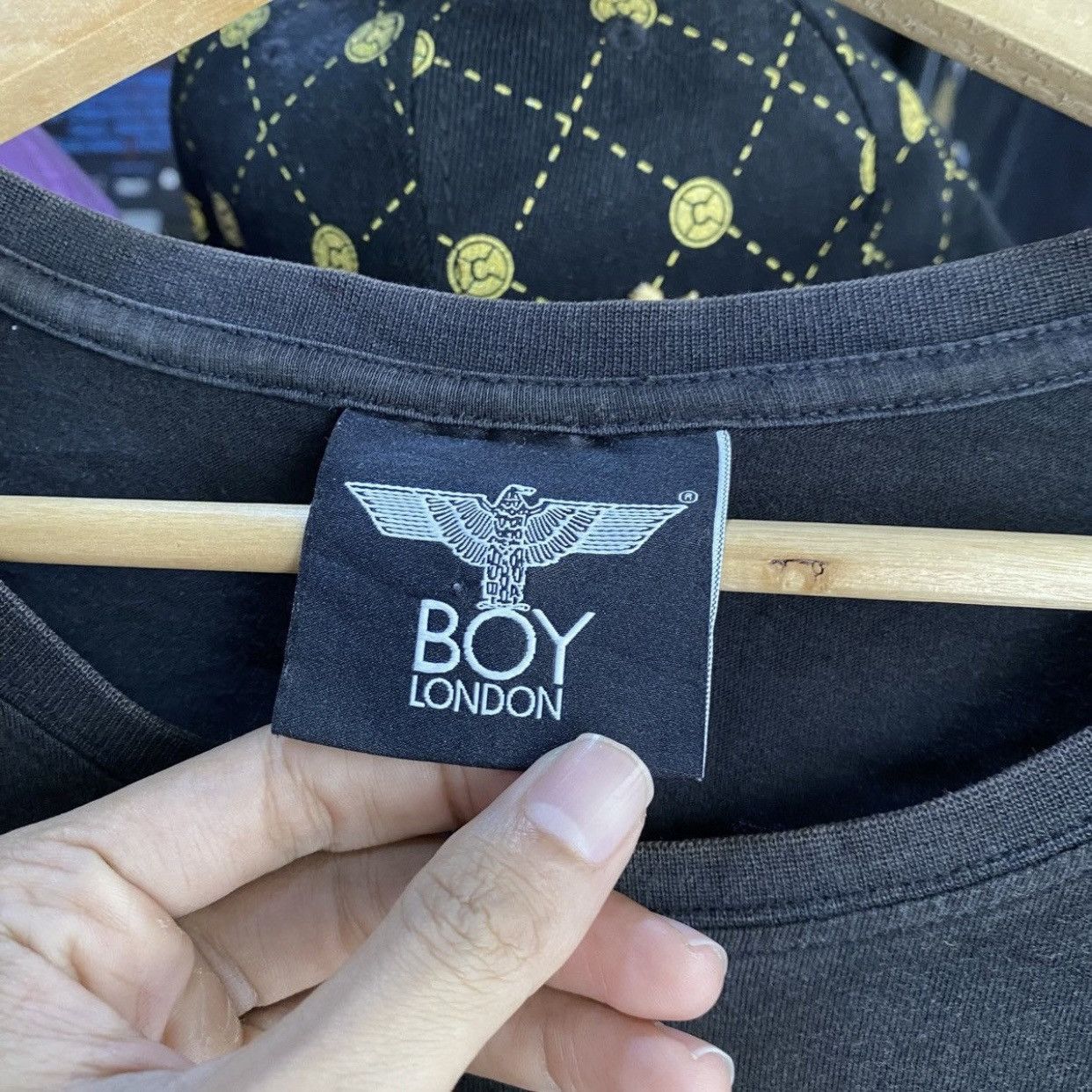 Boy London Boy London Snakeskin Spellout Eagle Logo T-Shirt Black Size US L / EU 52-54 / 3 - 11 Thumbnail