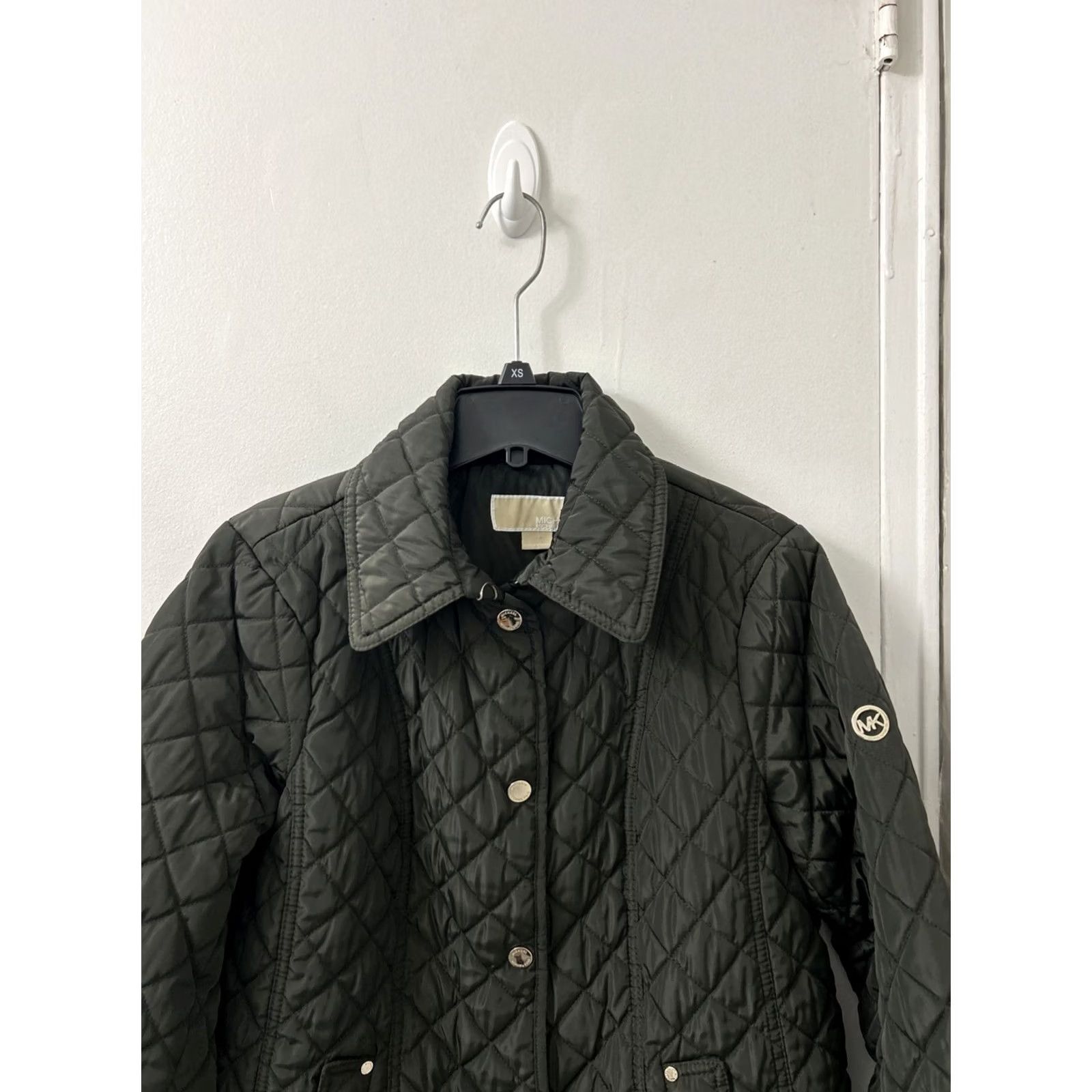 Michael Kors Michael Kors Quilted Jacket Womens M Green Coat Puffer Pockets Monogram Lined Size M / US 6-8 / IT 42-44 - 2 Thumbnail