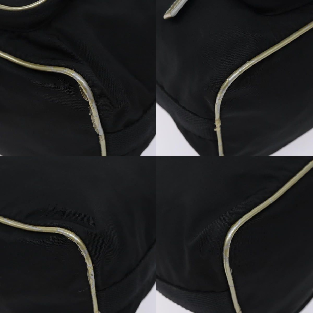 Prada PRADA Hand Bag Nylon Black Silver Size ONE SIZE - 10 Thumbnail