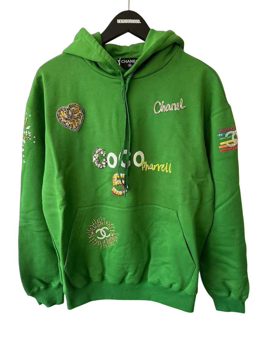 Chanel pharell hoodie green