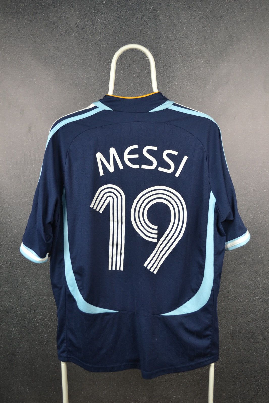 Argentina Away Football Shirt Adidas Soccer Jersey MESSI #19