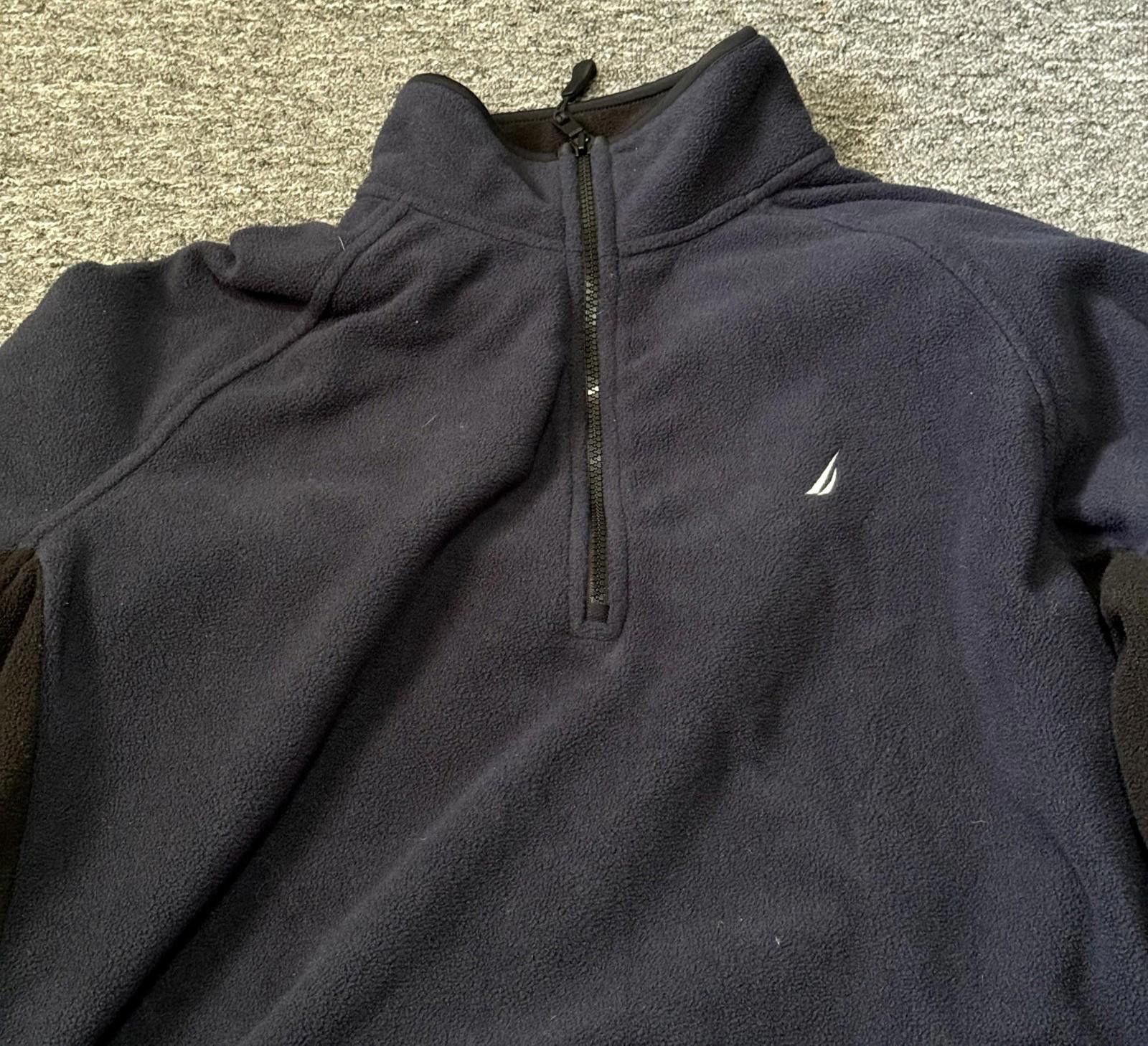 Nautica Nautica Pullover Fleece Blue Jacket Mens XL Size US XL / EU 56 / 4 - 2 Thumbnail
