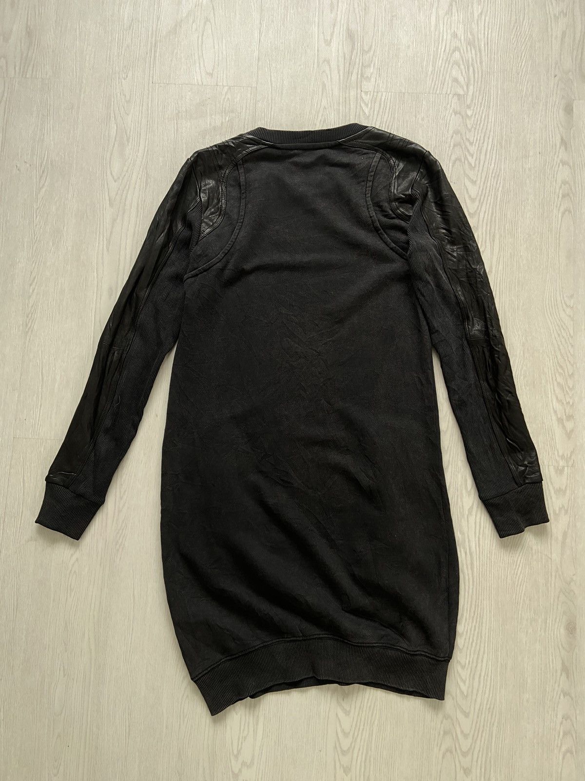Diesel × Diesel Black Gold Vintage Diesel Lambskin Hybrid Zipper Dress Sweatshirt Size M / US 6-8 / IT 42-44 - 9 Thumbnail
