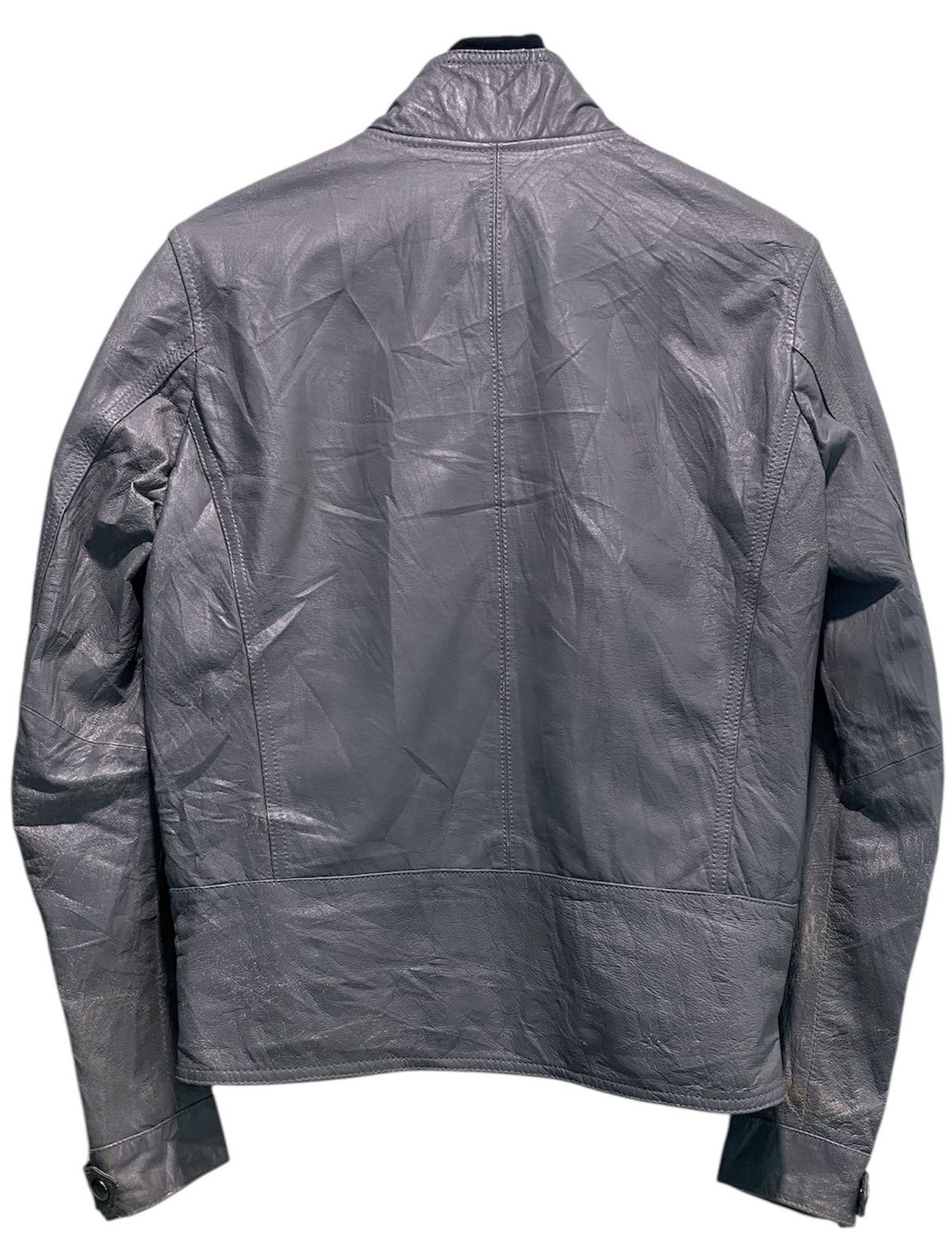 Katharine Hamnett London Hamnett Blouson Bomber Leather Jacket Size M / US 6-8 / IT 42-44 - 2 Thumbnail