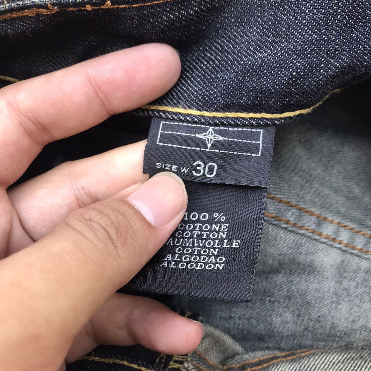 Massimo Osti × Stone Island Vintage Stone Island Denim jeans five pocket STONE ISLAND Size US 30 / EU 46 - 9 Thumbnail