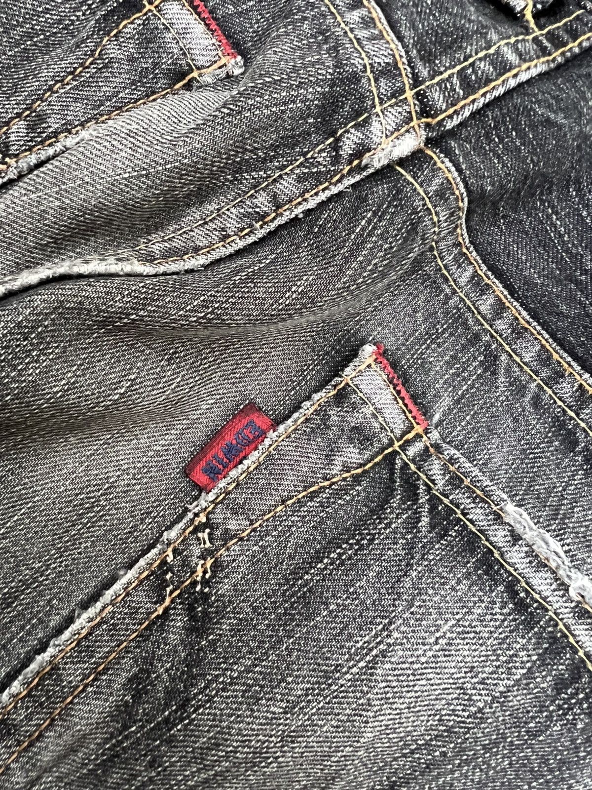 Edwin VINTAGE EDWIN 503 BLUE TRIP DISTRESS PUNK JEAN JAPAN Size US 29 - 20 Thumbnail