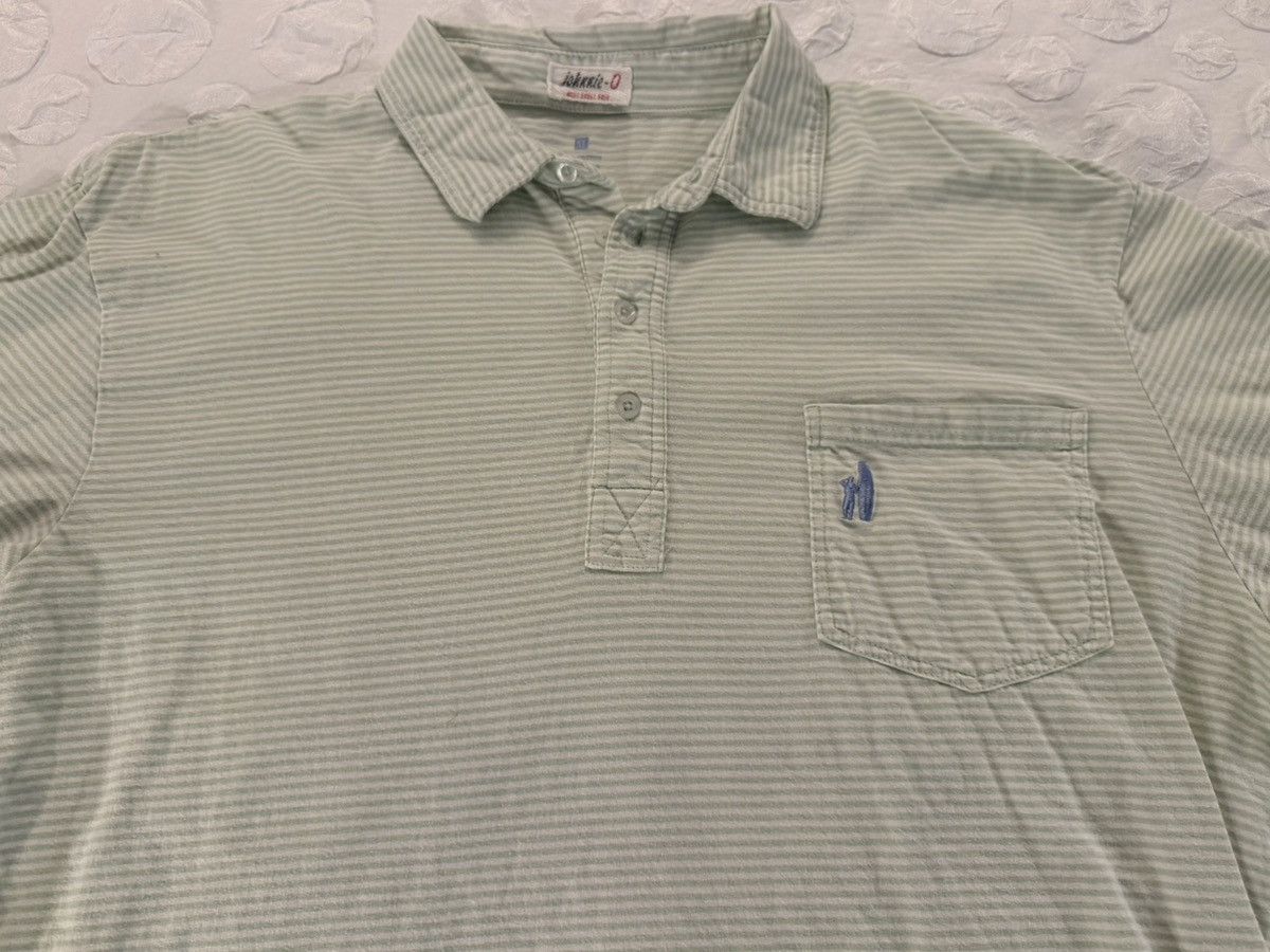 johnnie-O Johnnie-O Green Striped Short Sleeve Polo West Coast Prep Size US XL / EU 56 / 4 - 1 Thumbnail