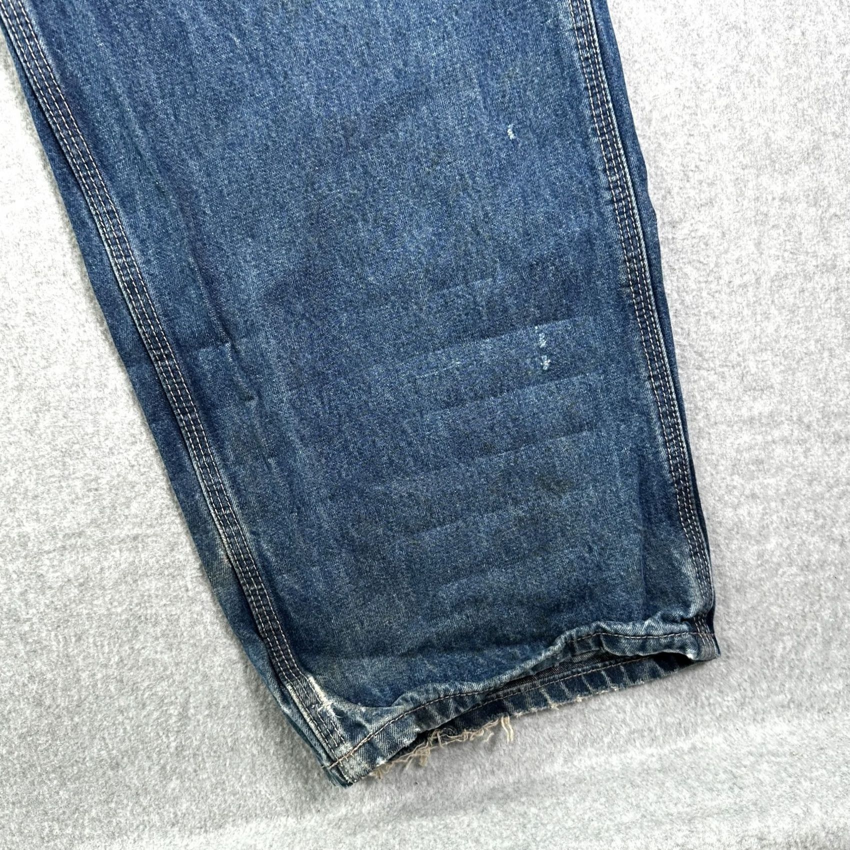 Carhartt Carhartt Jeans Blue Men 38X34 Original Fit Denim Distressed Straight 5-Pocket Button Closure FR Mexico Made In provenance? Size US 38 / EU 54 - 7 Thumbnail