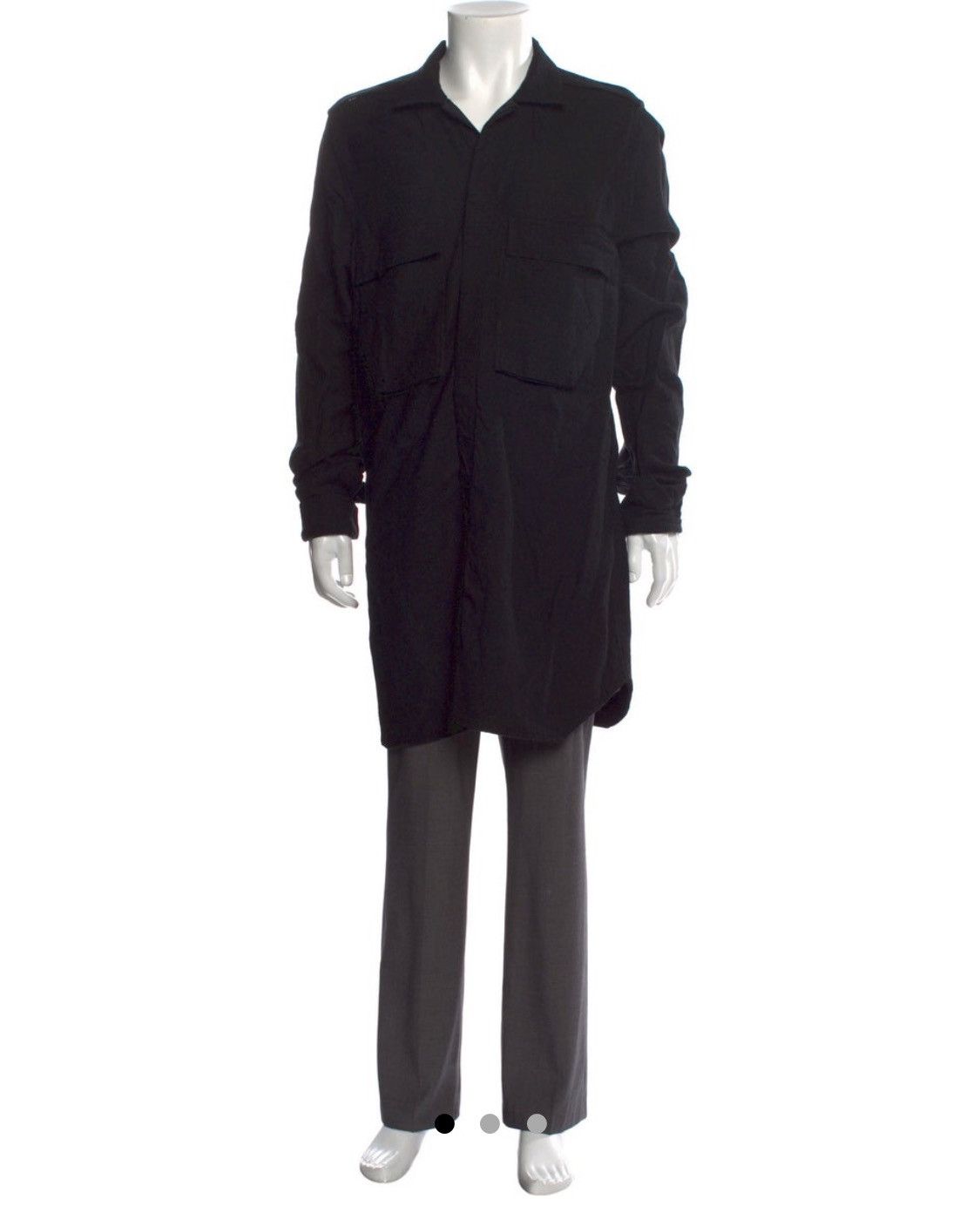 RICK OWENS MASTODON WOOL FIELD SHIRT