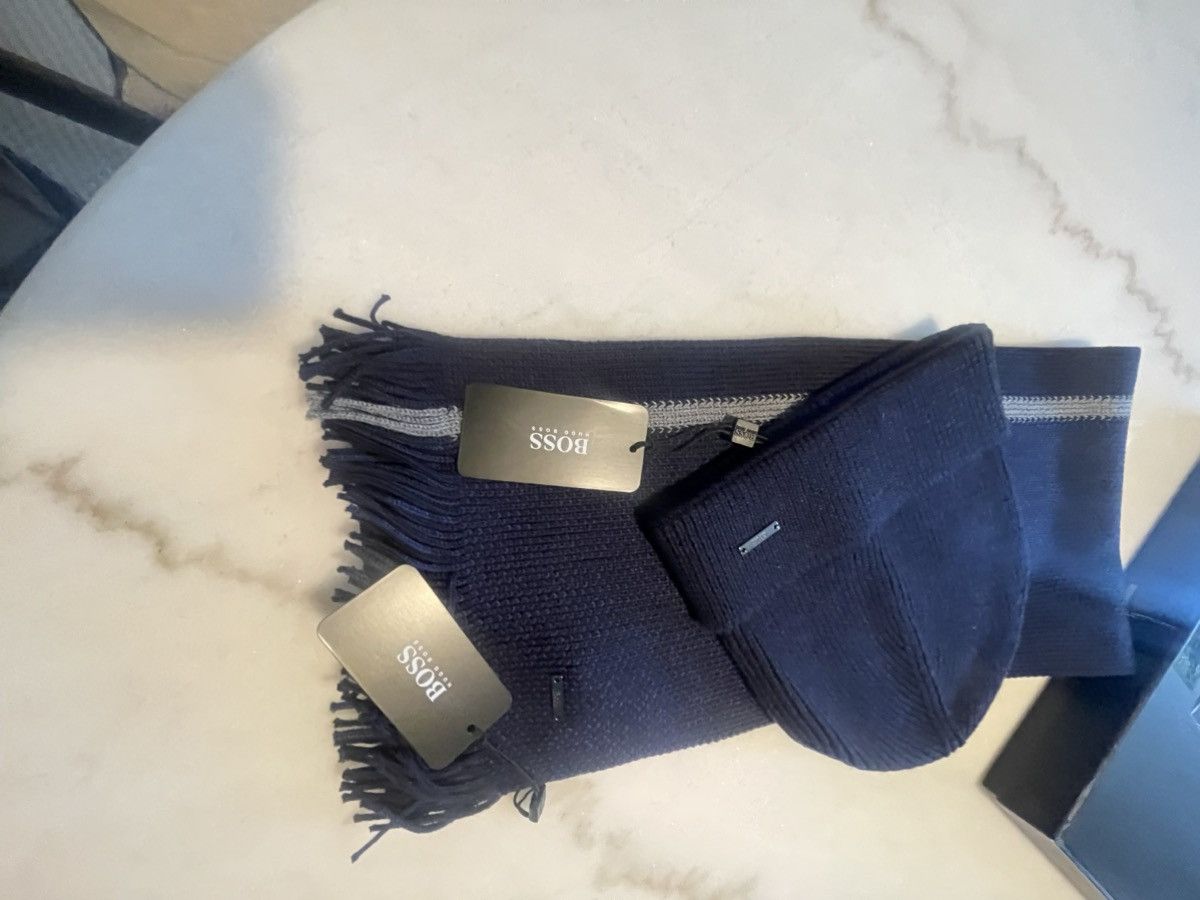 Hugo Boss Hugo boss scarf and beanie gift set Navy mens Size ONE SIZE - 17 Thumbnail