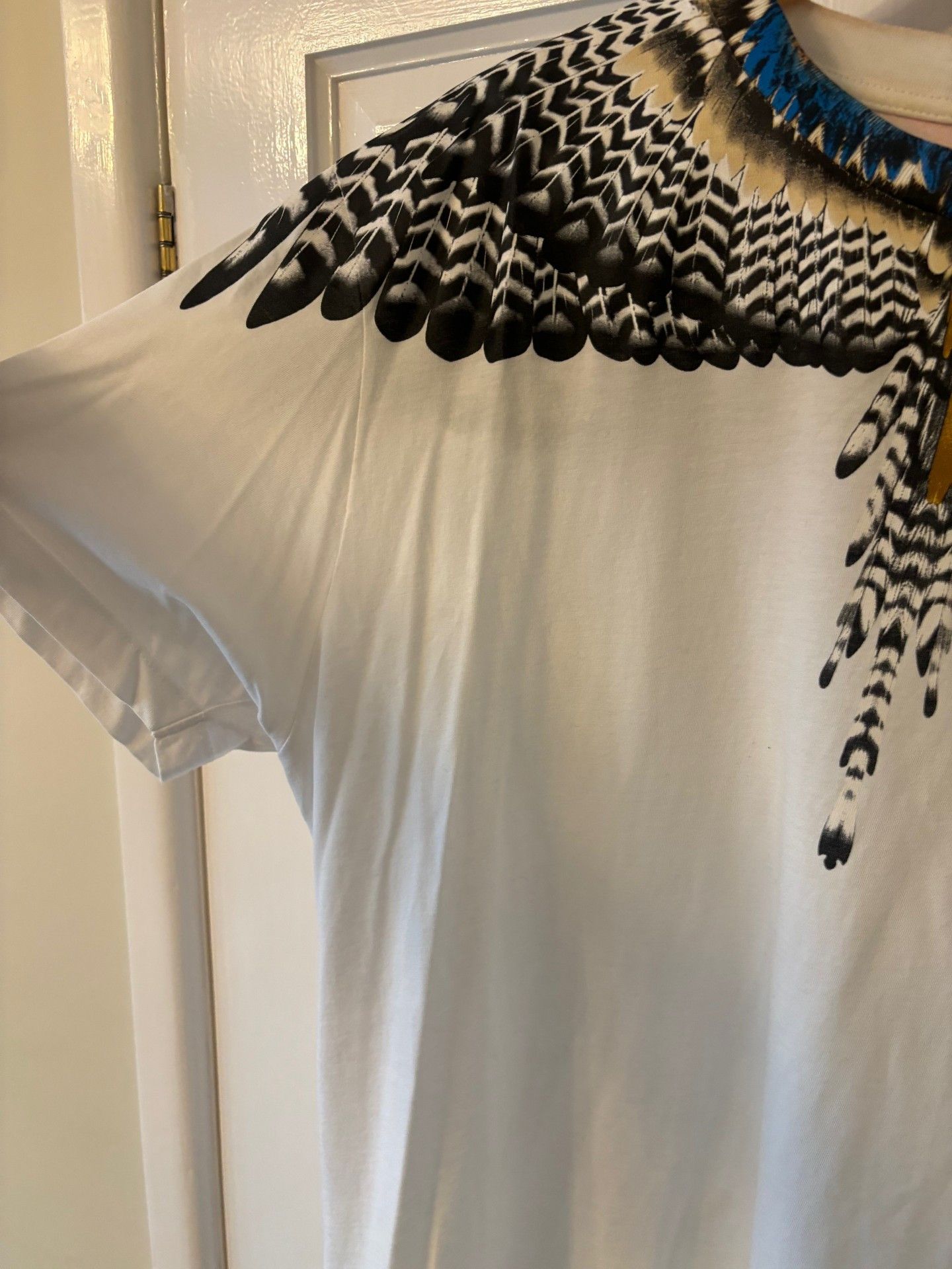 Marcelo Burlon Marcelo Burlon White Graphic T-Shirt Size US L / EU 52-54 / 3 - 8 Thumbnail